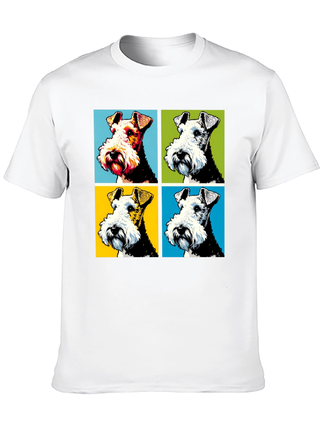 Dog Pop Art Graphic T-Shirt - Stylish Canine Tee