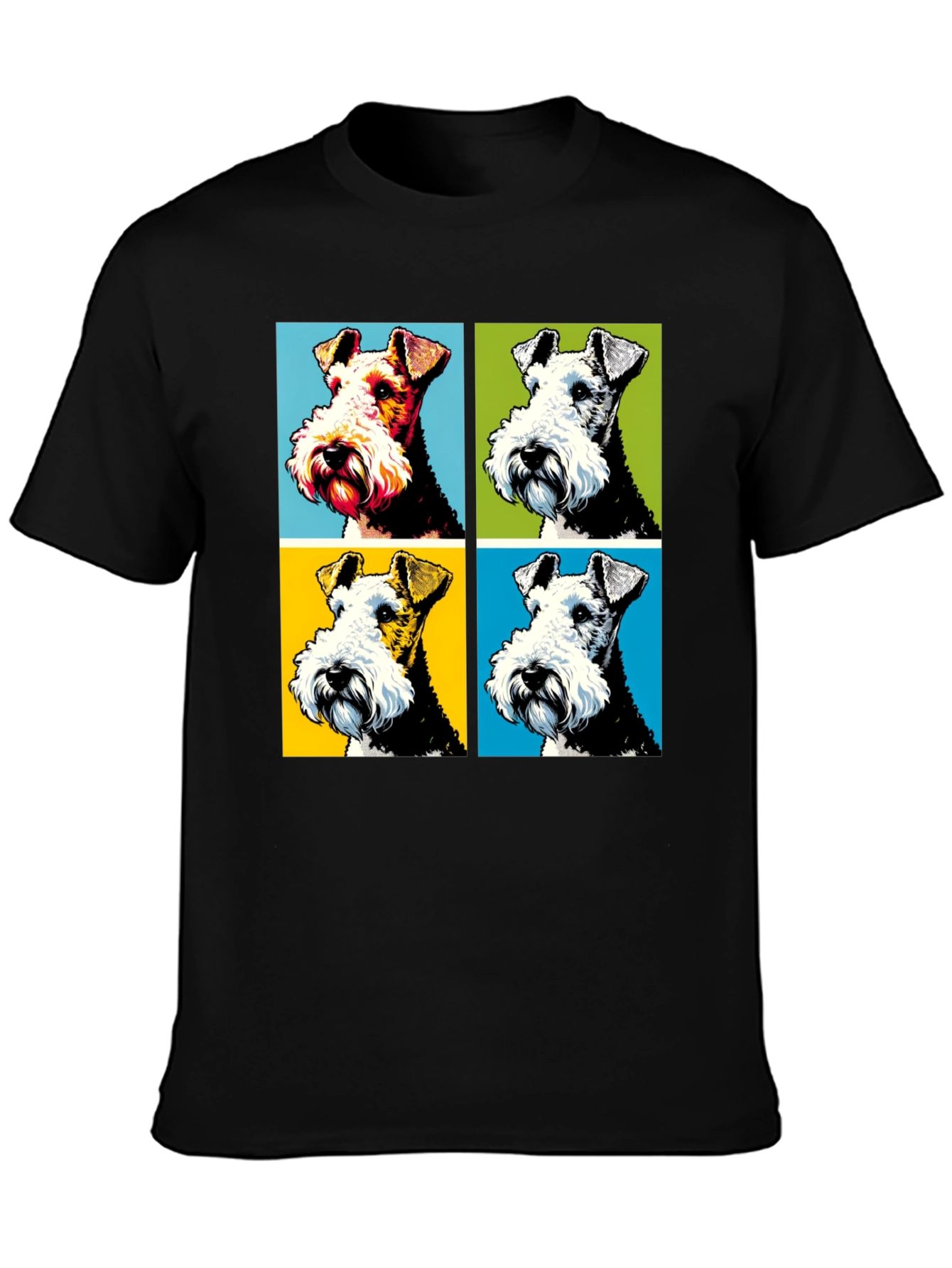 Dog Pop Art Graphic T-Shirt - Stylish Canine Tee