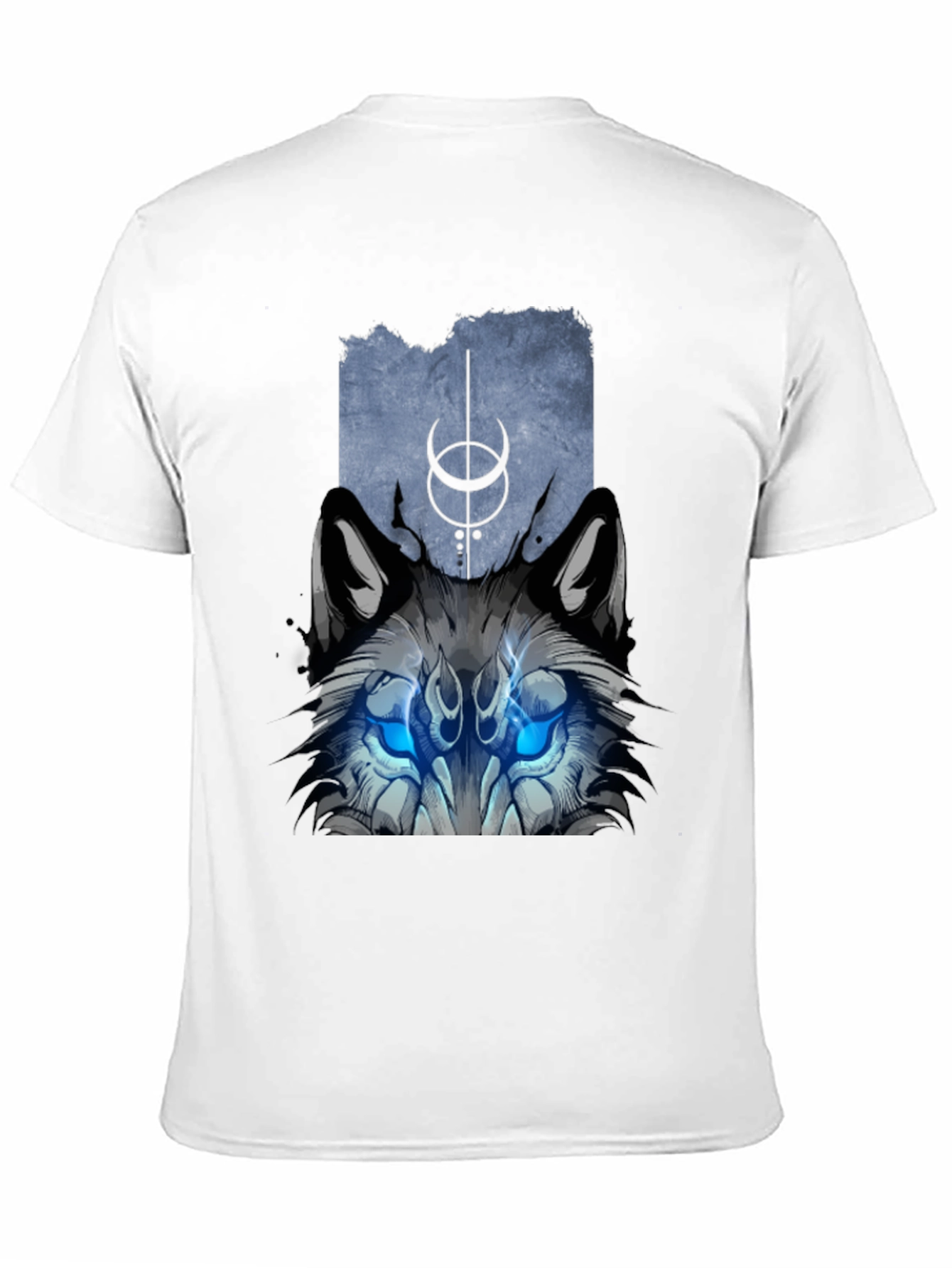 Mystic Wolf Graphic Tee - Black