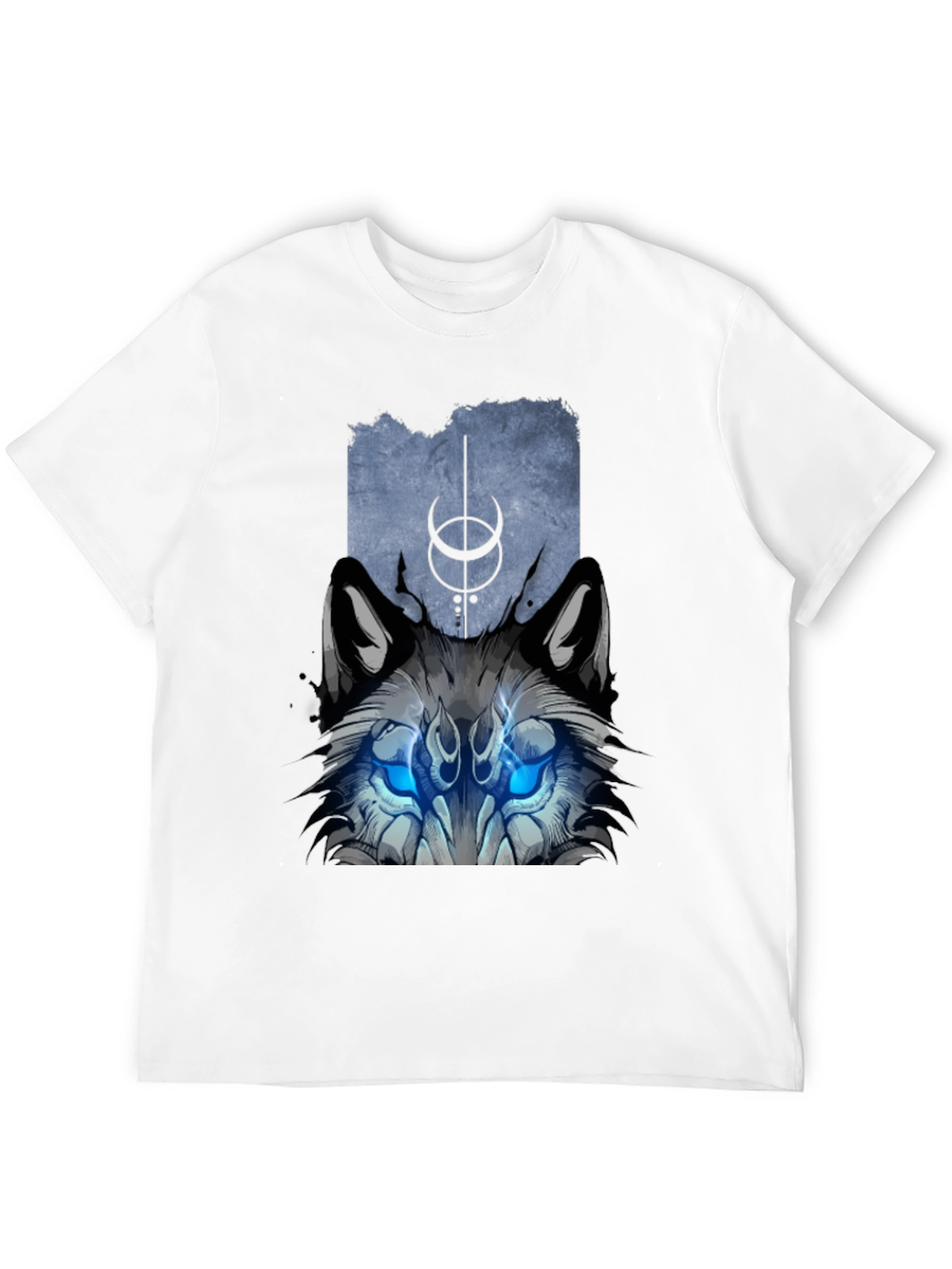 Mystic Wolf Graphic Tee - Black