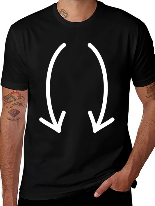 Cool Black T-Shirt with Arrow Design