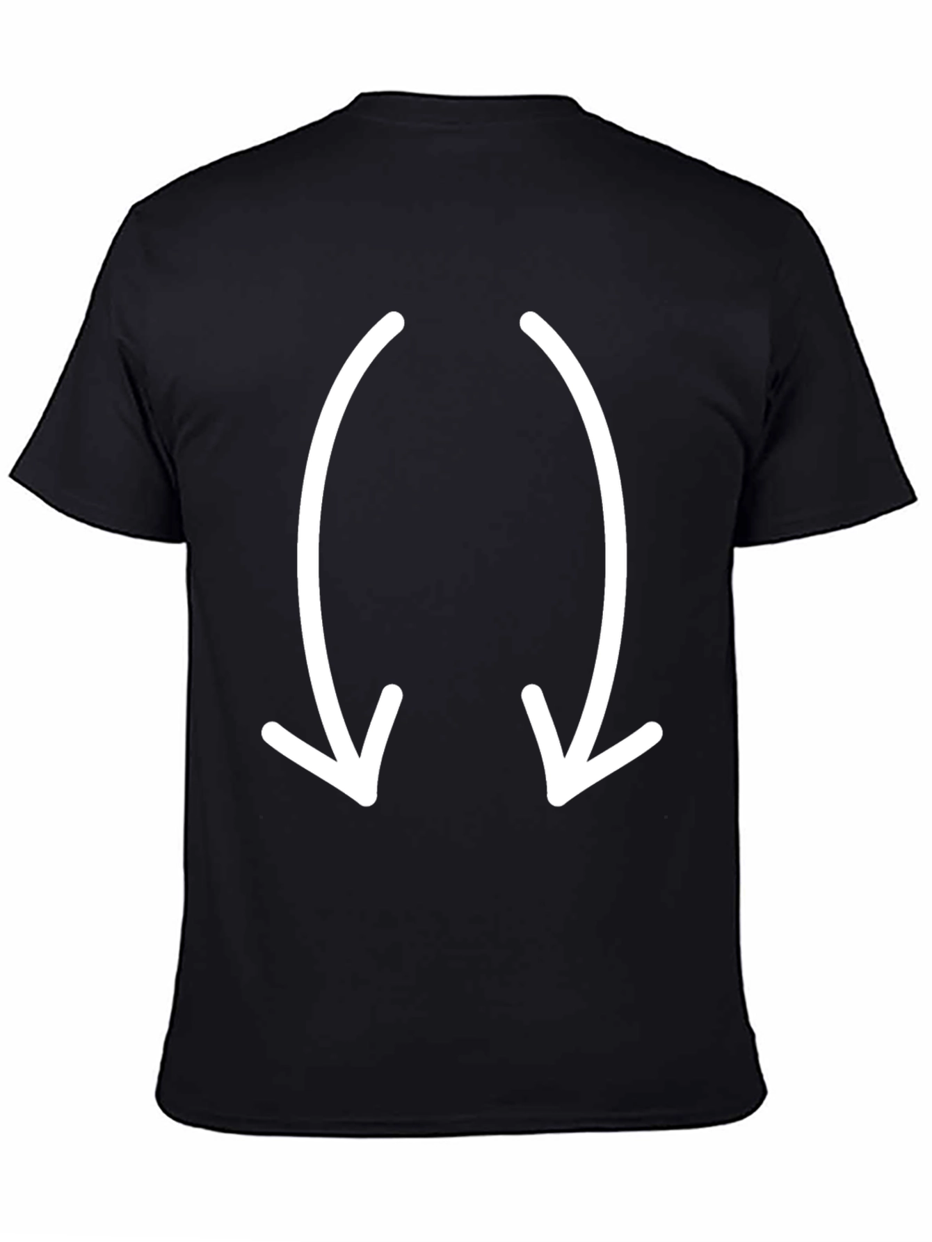Cool Black T-Shirt with Arrow Design