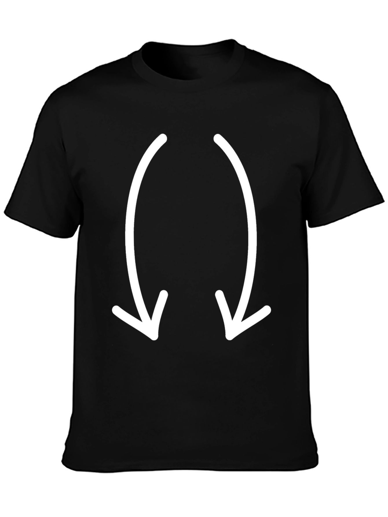Cool Black T-Shirt with Arrow Design
