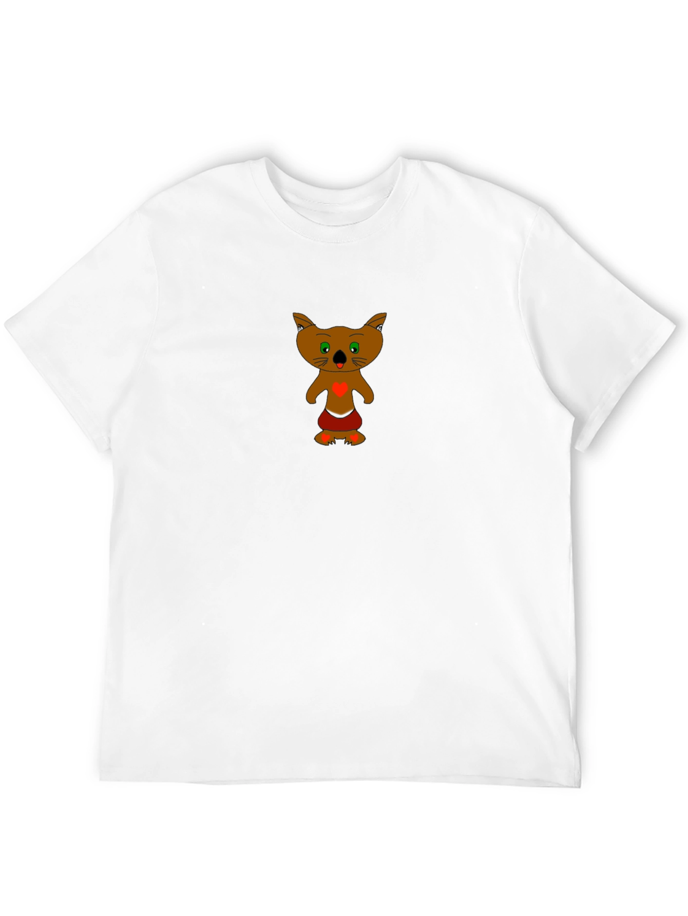 Black T-Shirt with Cartoon Koala Design