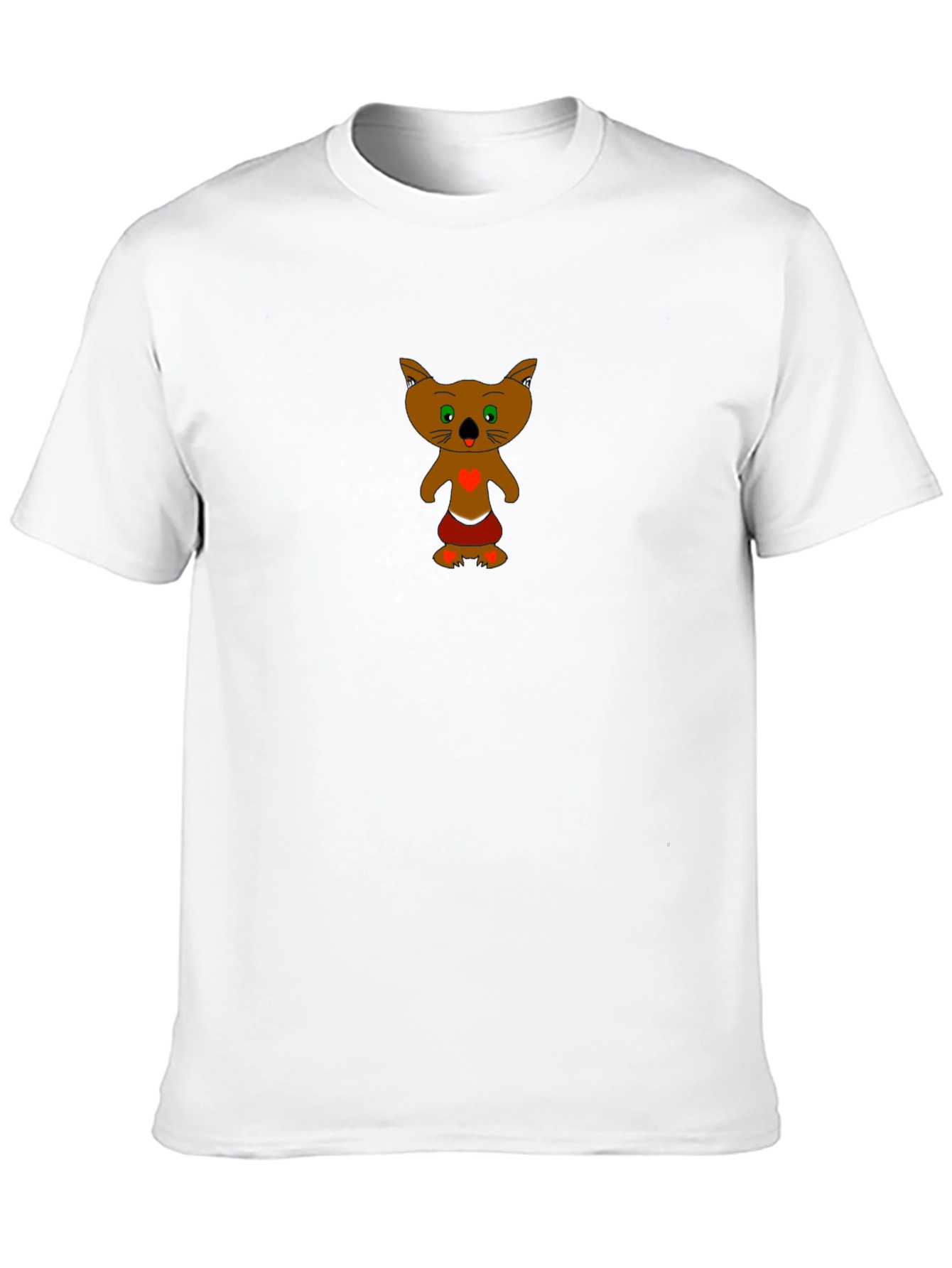 Black T-Shirt with Cartoon Koala Design
