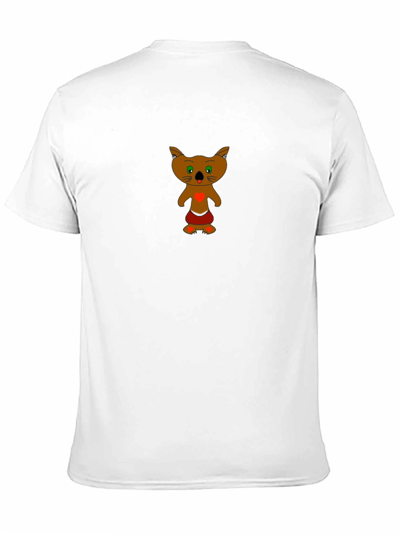 Black T-Shirt with Cartoon Koala Design