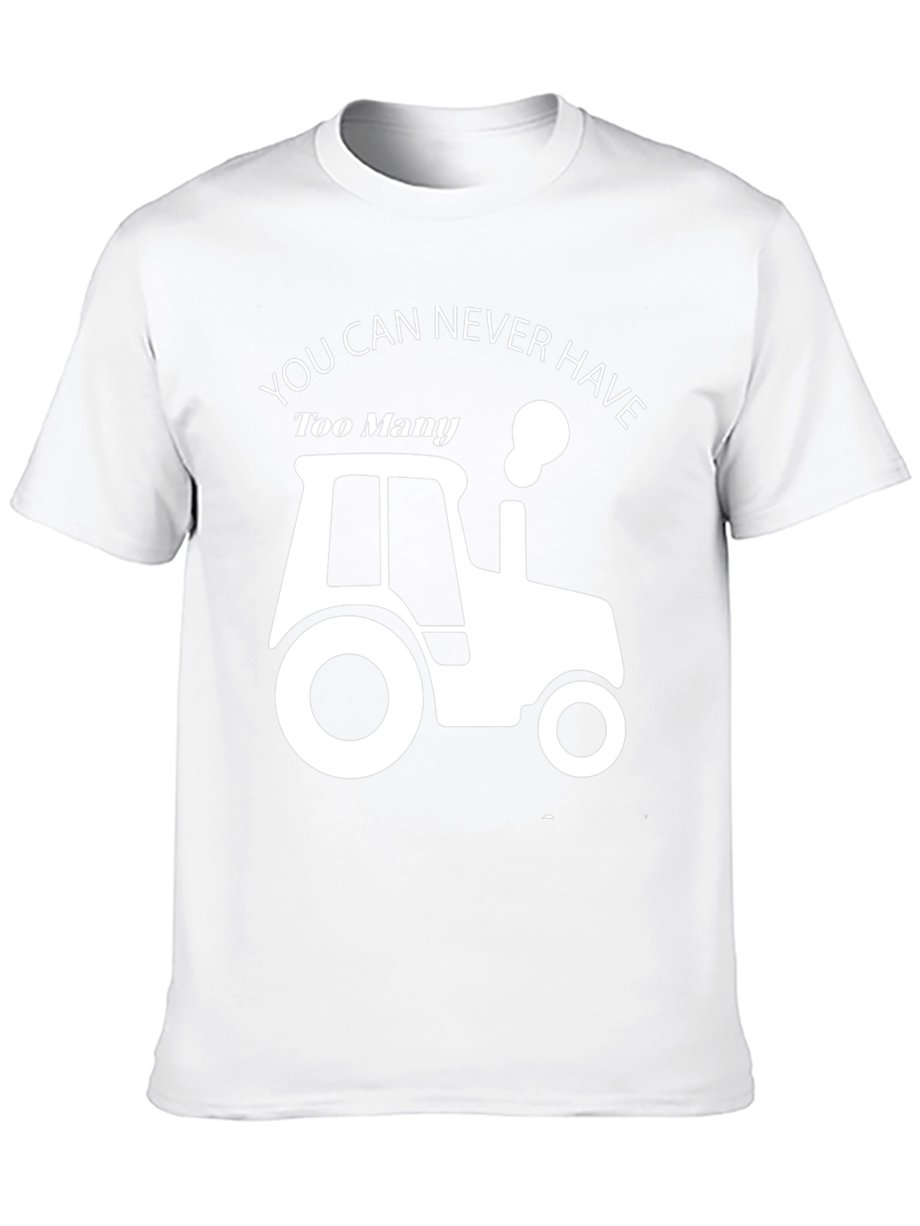 Too Many Tractors Black Graphic Tee