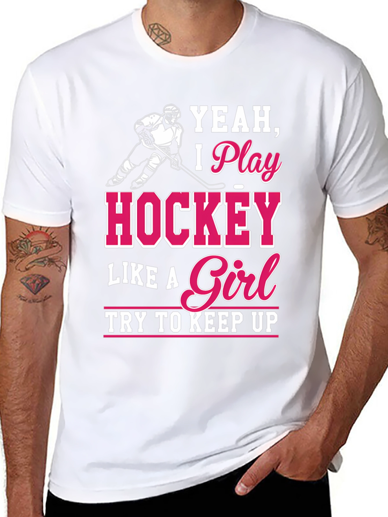 Hockey Girl T-Shirt - Yeah I Play Hockey