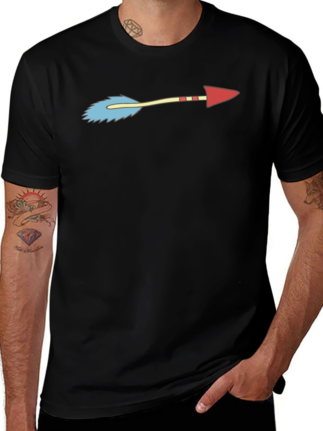 Futurama Inspired Arrow T-Shirt - Black