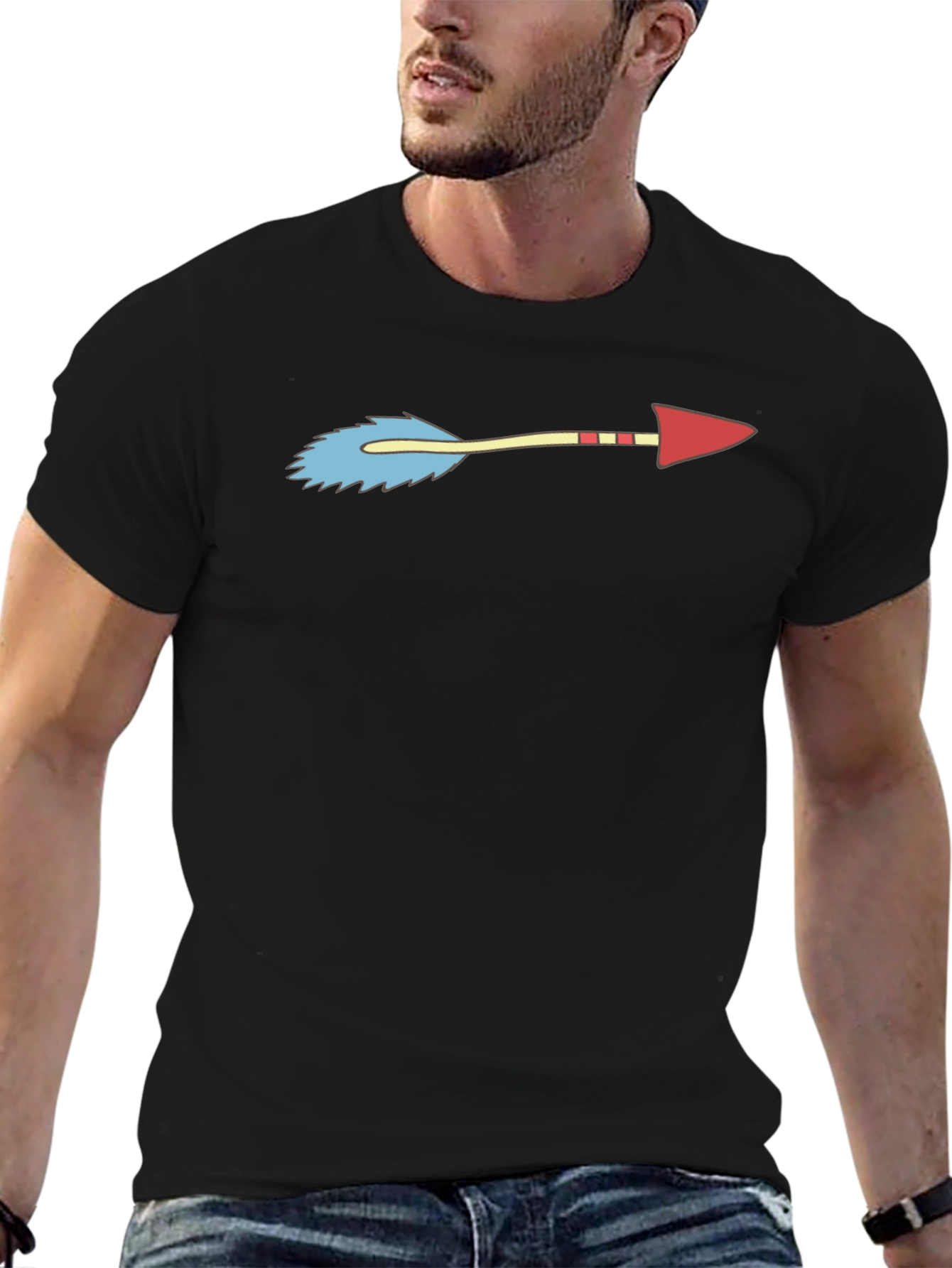 Futurama Inspired Arrow T-Shirt - Black