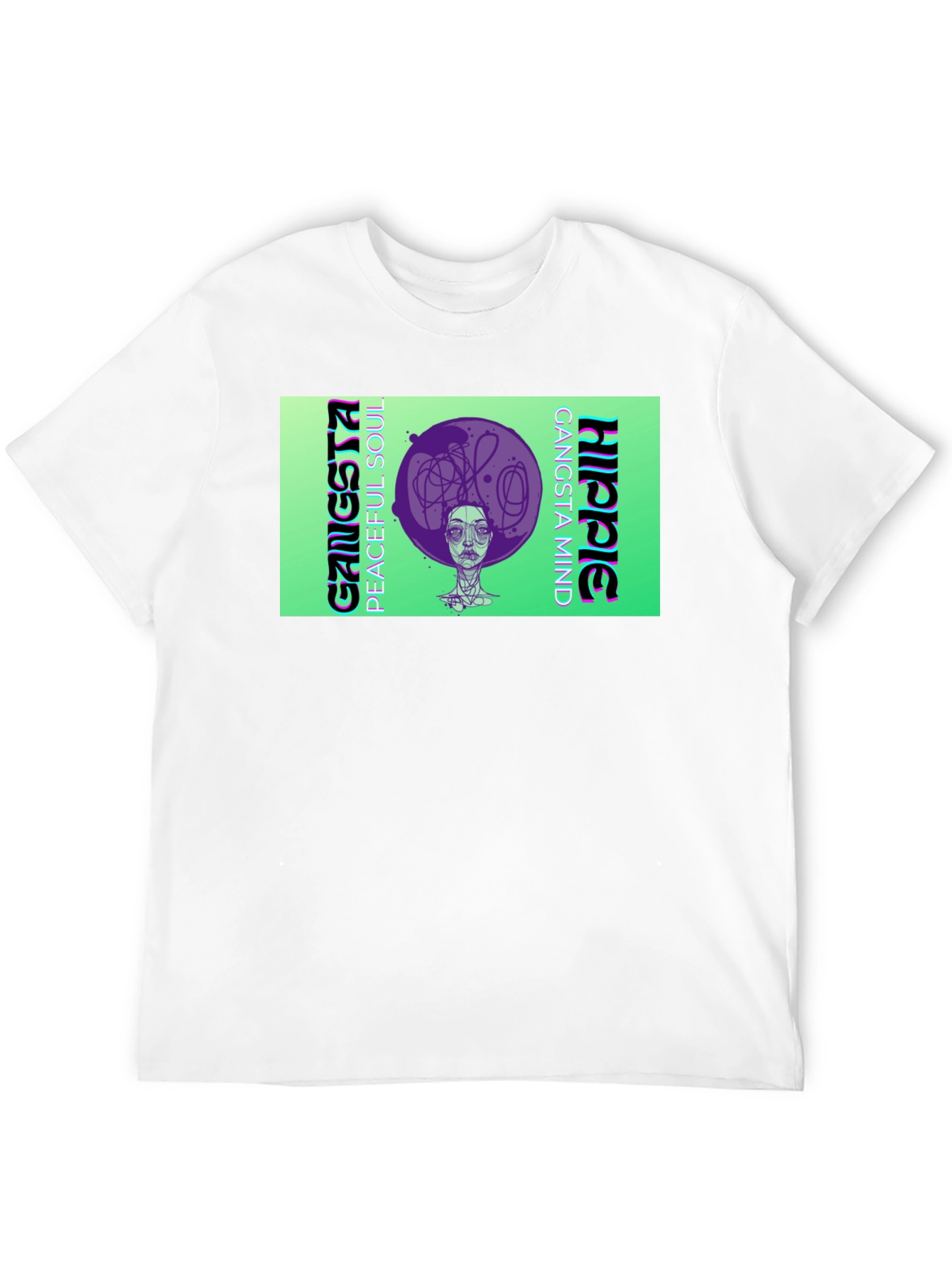 Gangsta Hippie Graphic T-Shirt