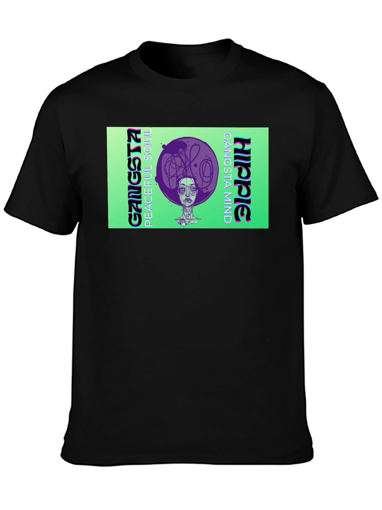 Gangsta Hippie Graphic T-Shirt