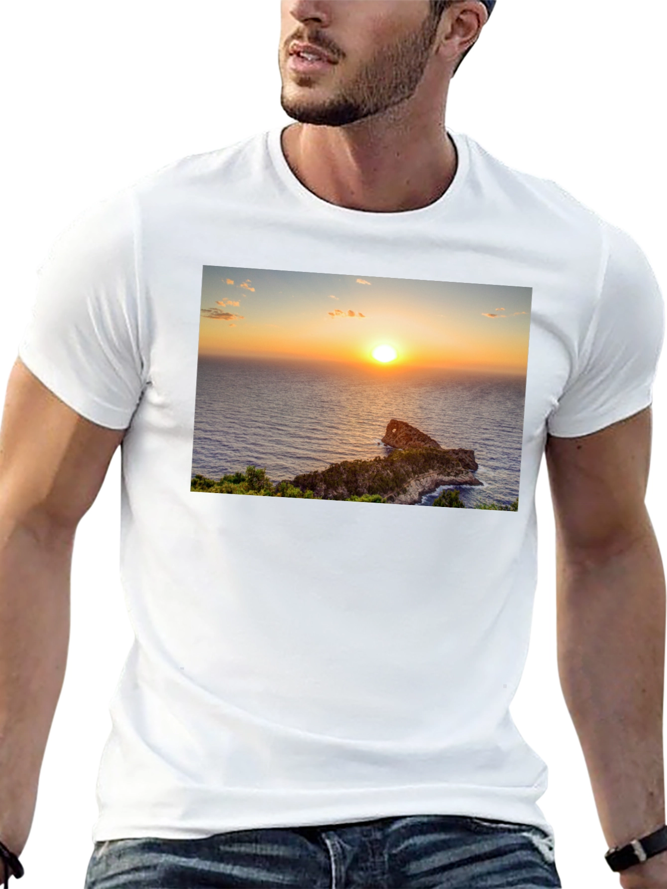 Sunset Ocean View T-Shirt