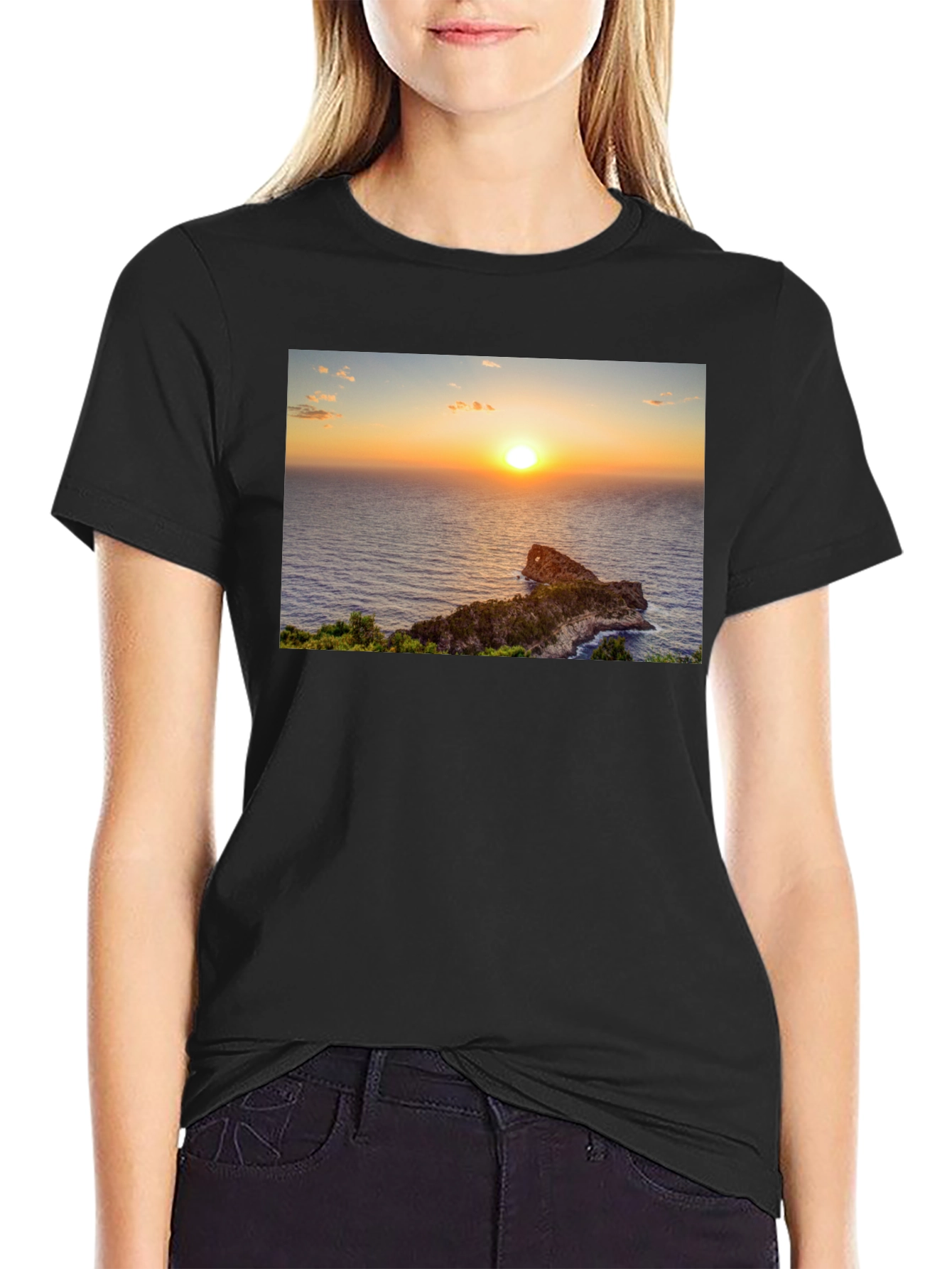 Sunset Ocean View T-Shirt