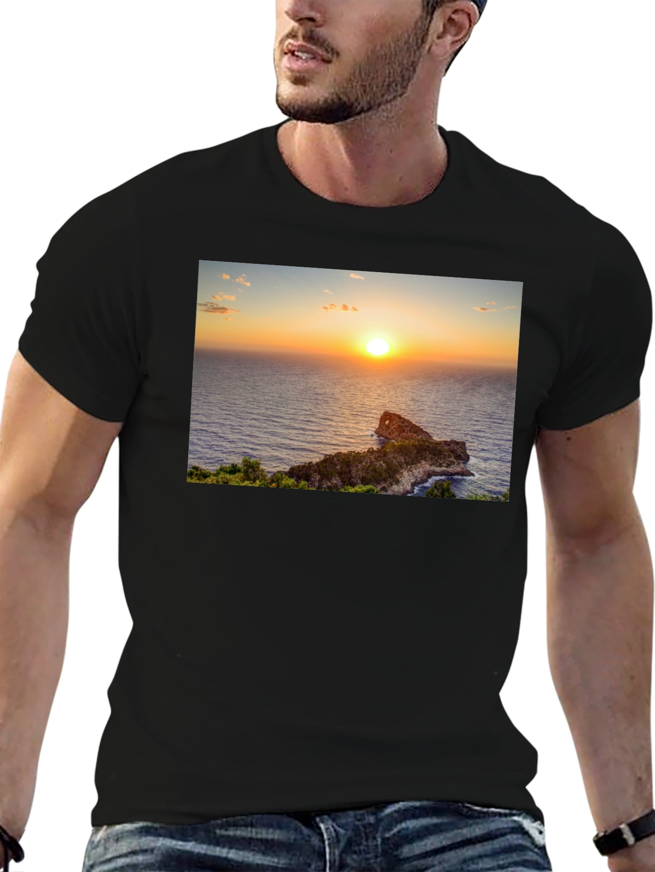 Sunset Ocean View T-Shirt