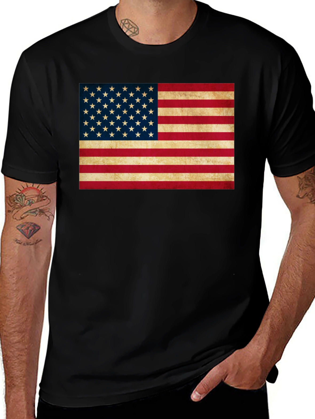 American Flag Graphic Tee - Patriotic Pride