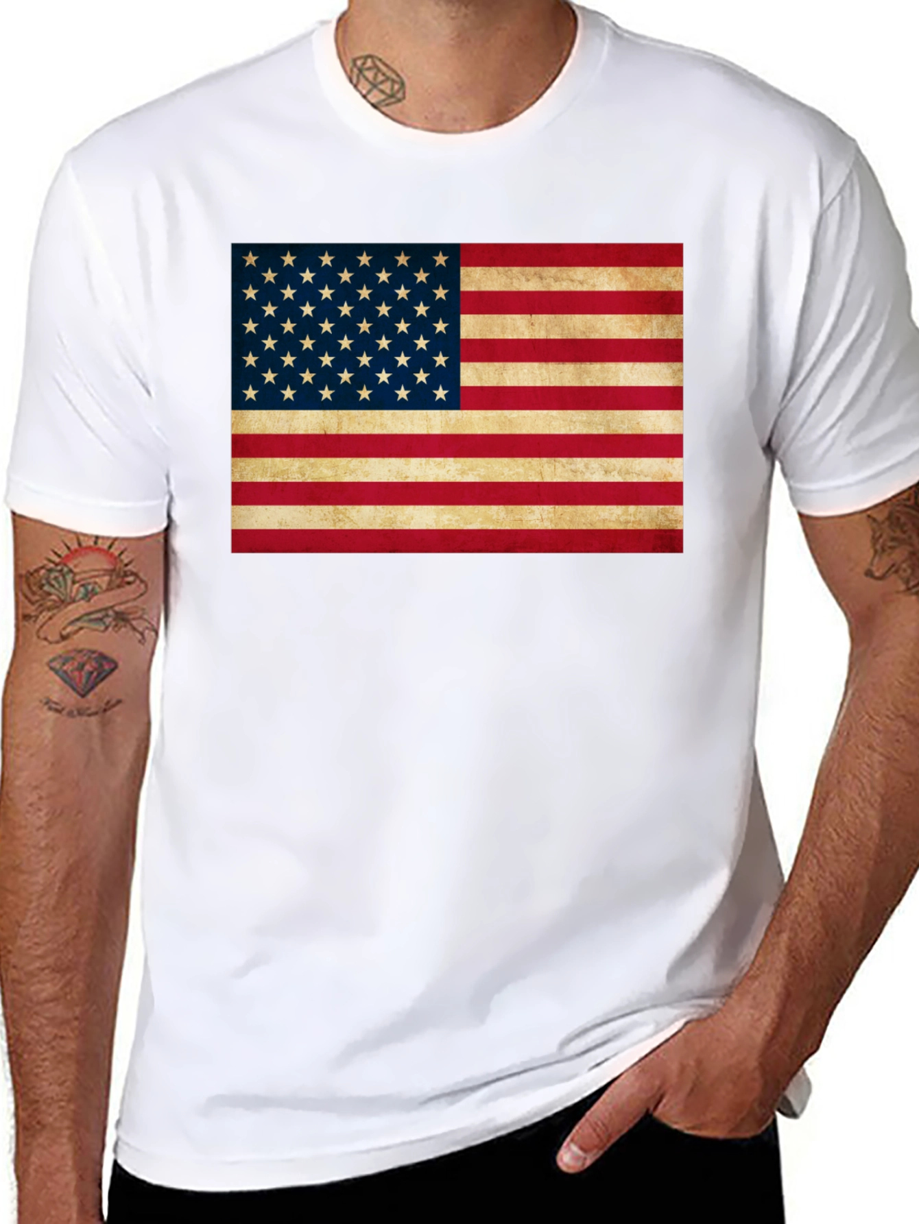 American Flag Graphic Tee - Patriotic Pride