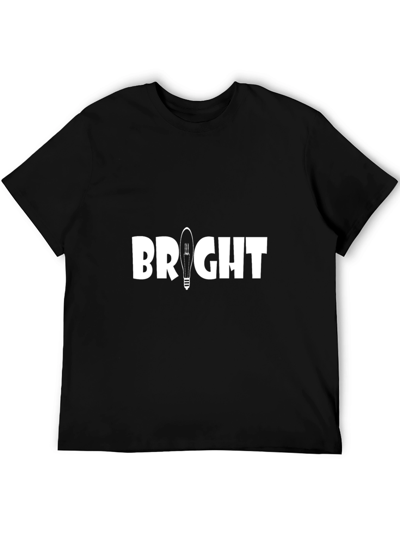 Bright Idea Graphic T-Shirt - Black Cotton Tee