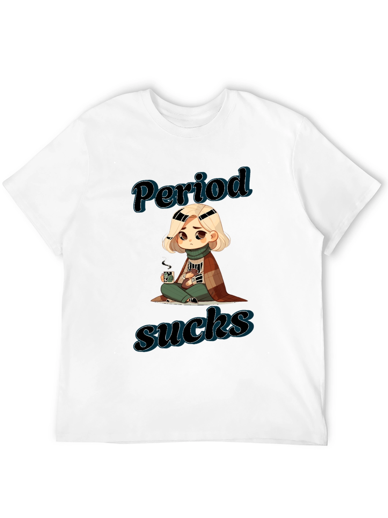 Period Sucks Graphic Tee - Unisex Black T-Shirt
