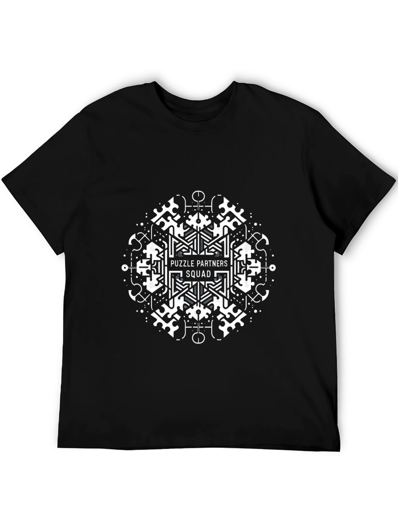 Puzzle Partners Squad Black Graphic Tee