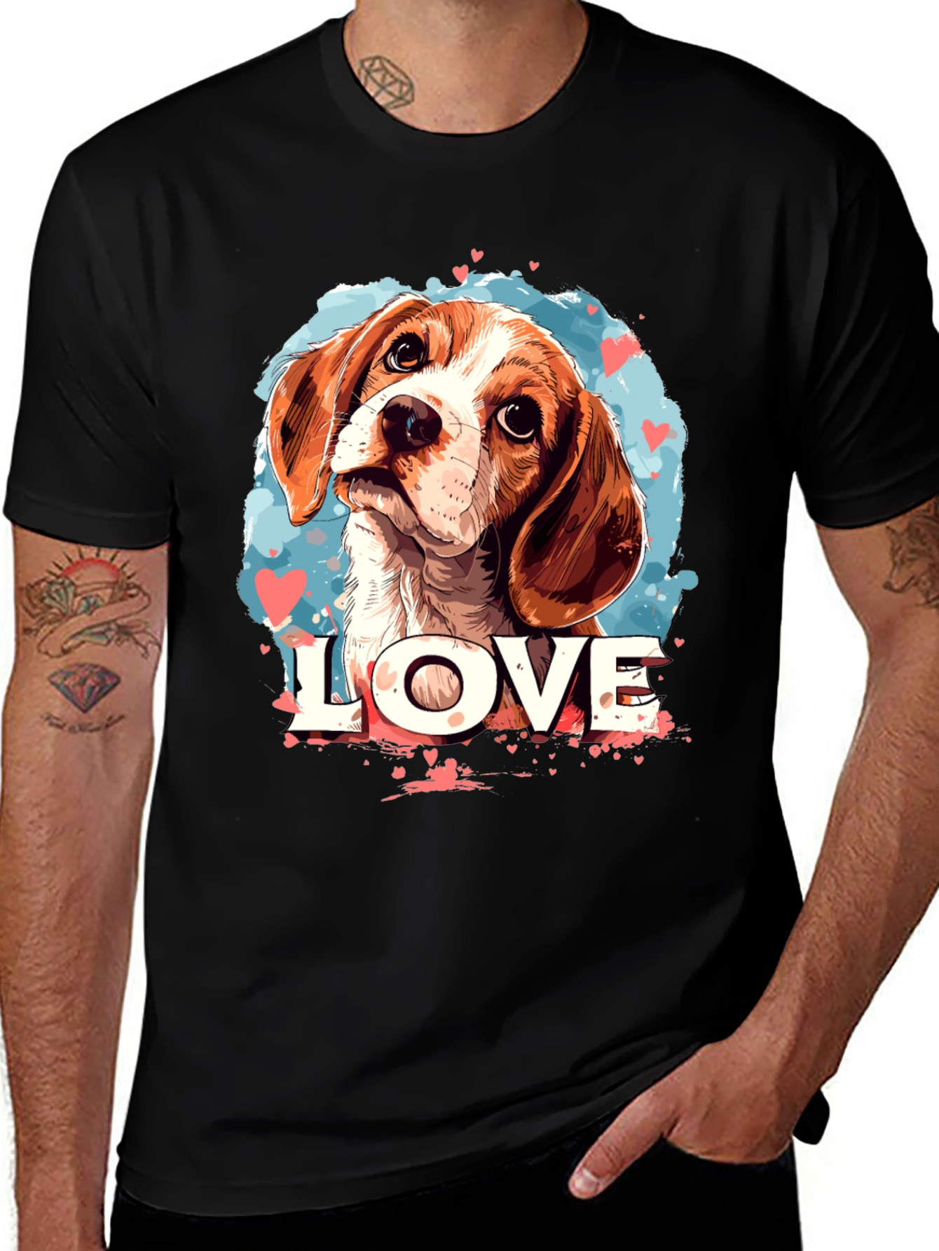Dog Lover T-Shirt: Beagle Love Design