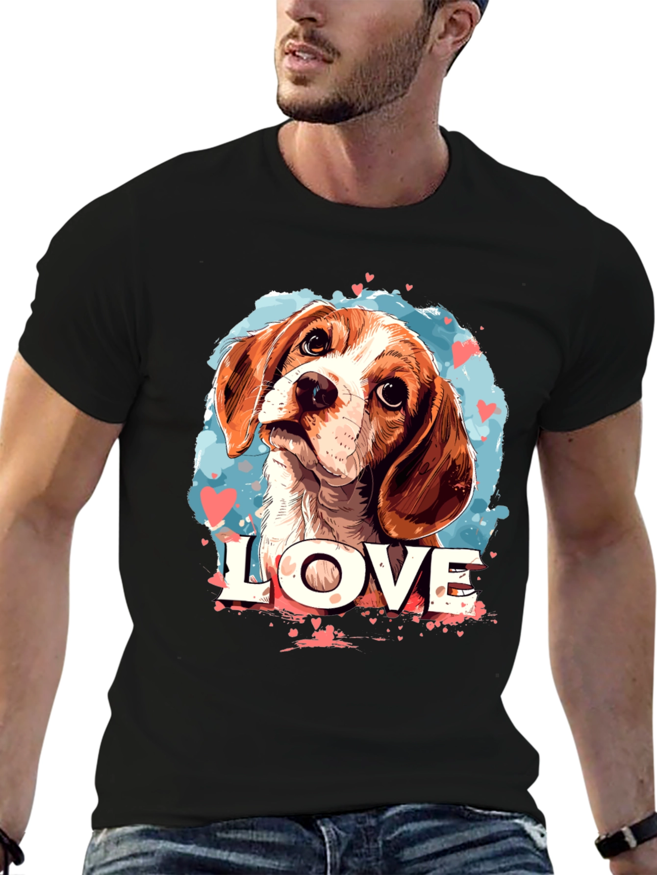 Dog Lover T-Shirt: Beagle Love Design
