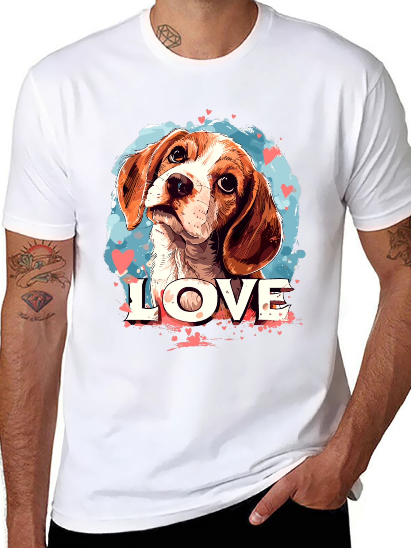 Dog Lover T-Shirt: Beagle Love Design