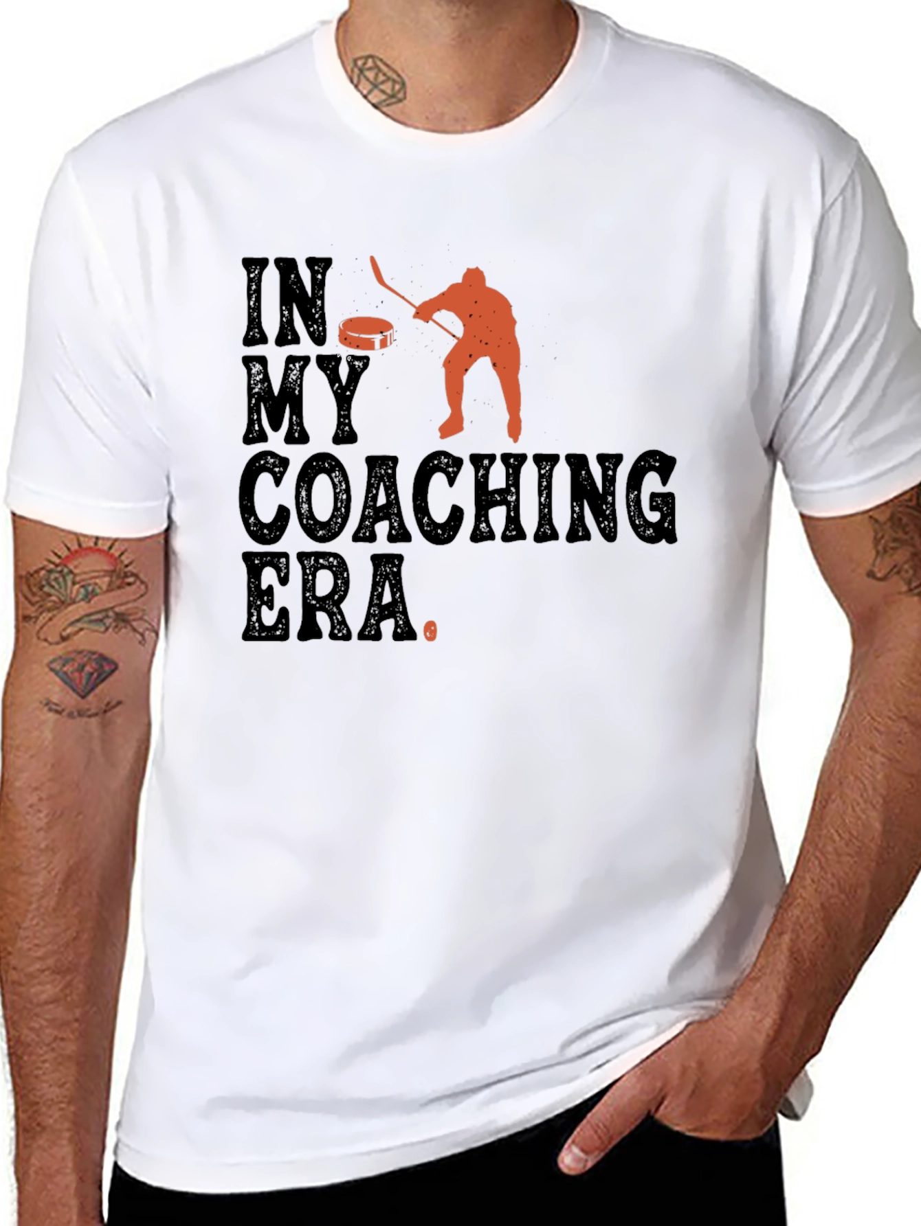 In My Coaching Era T-Shirt Hockey Player Graphic Tee