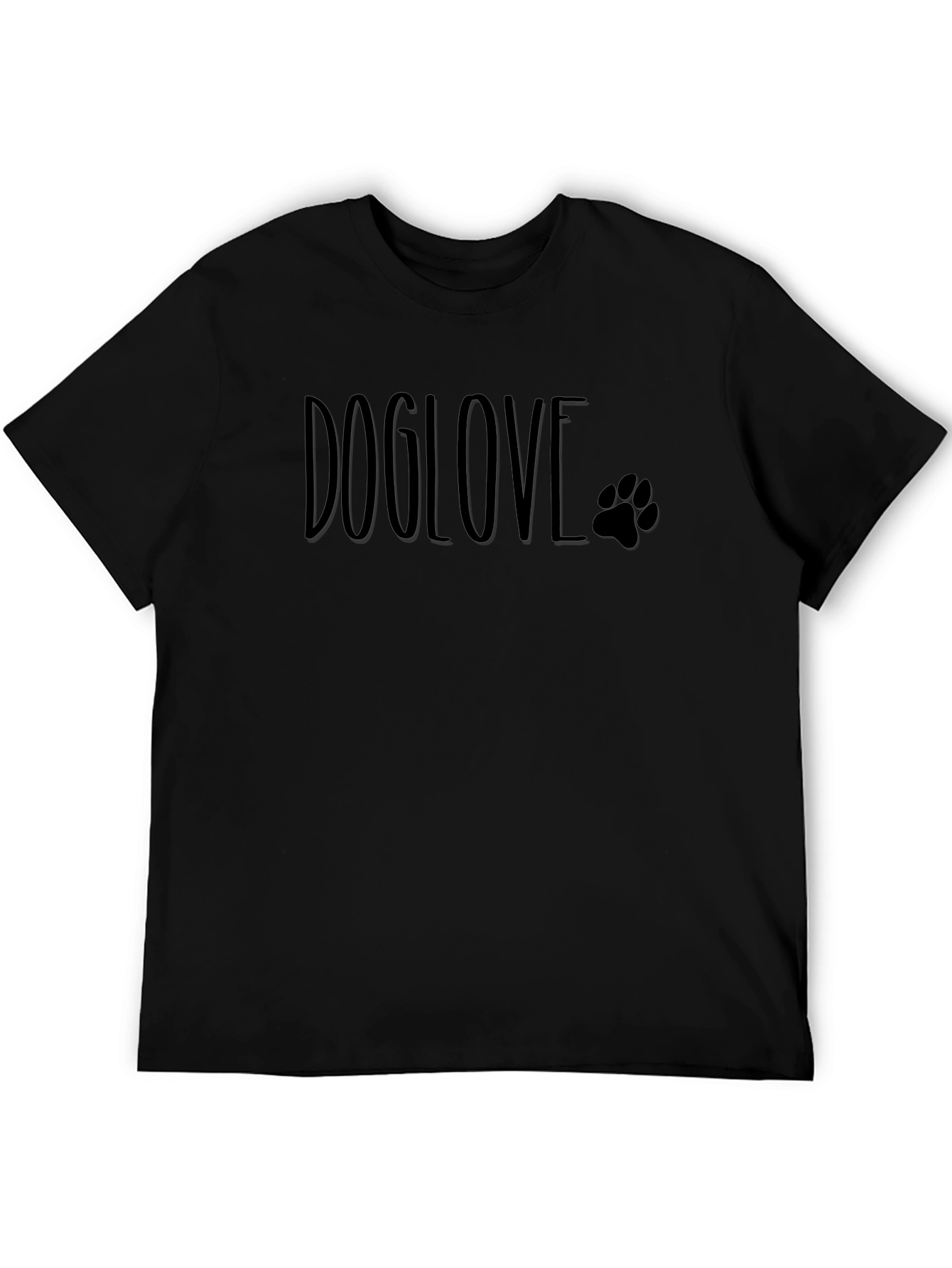 Doglove Paw Print T-Shirt - Stylish Pet Lover Tee