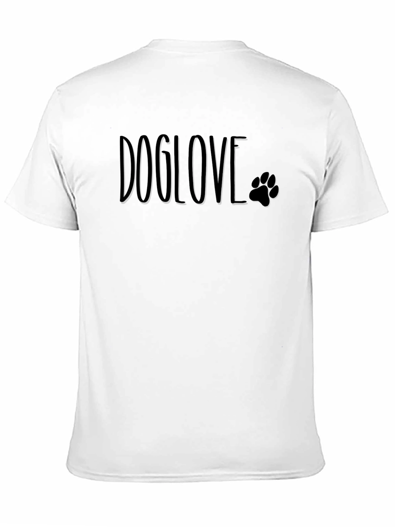 Doglove Paw Print T-Shirt - Stylish Pet Lover Tee