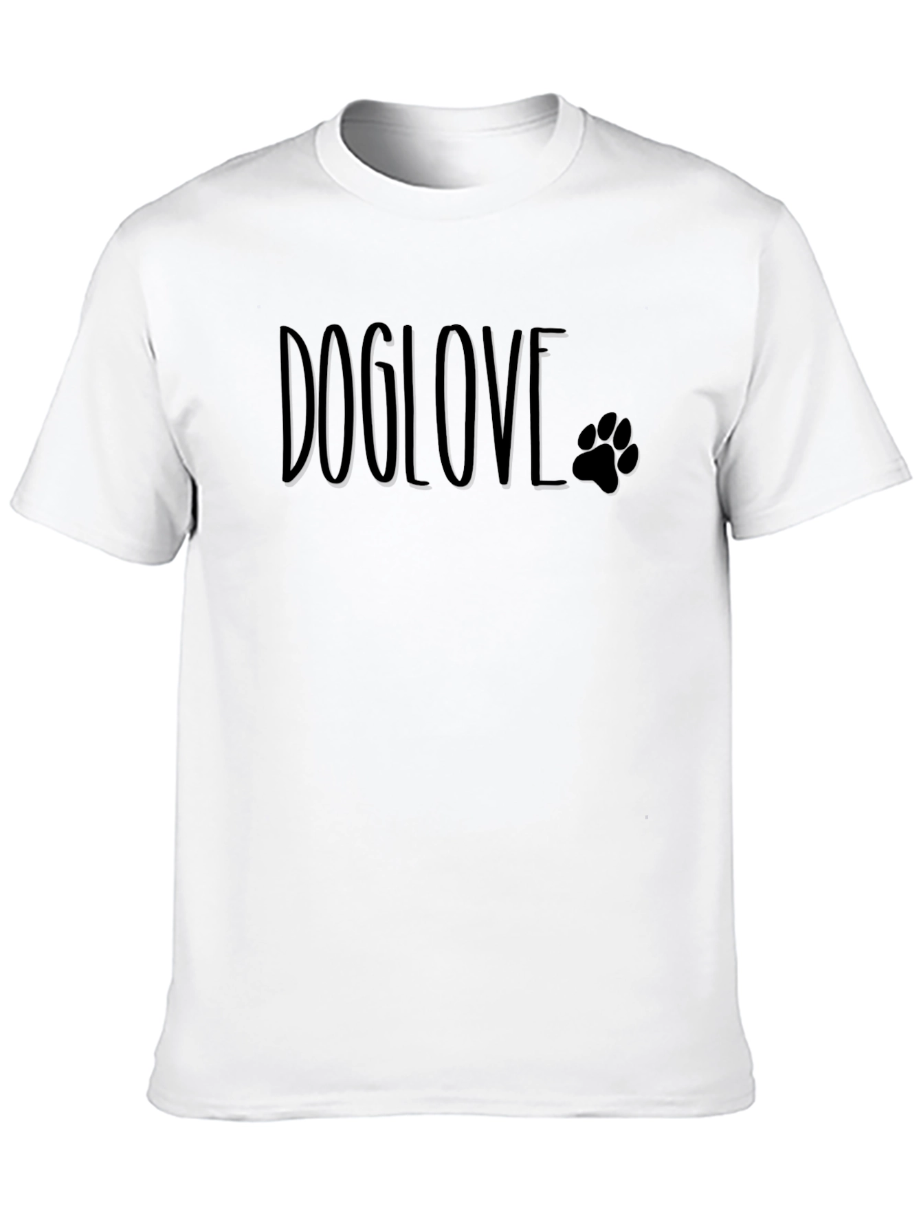 Doglove Paw Print T-Shirt - Stylish Pet Lover Tee