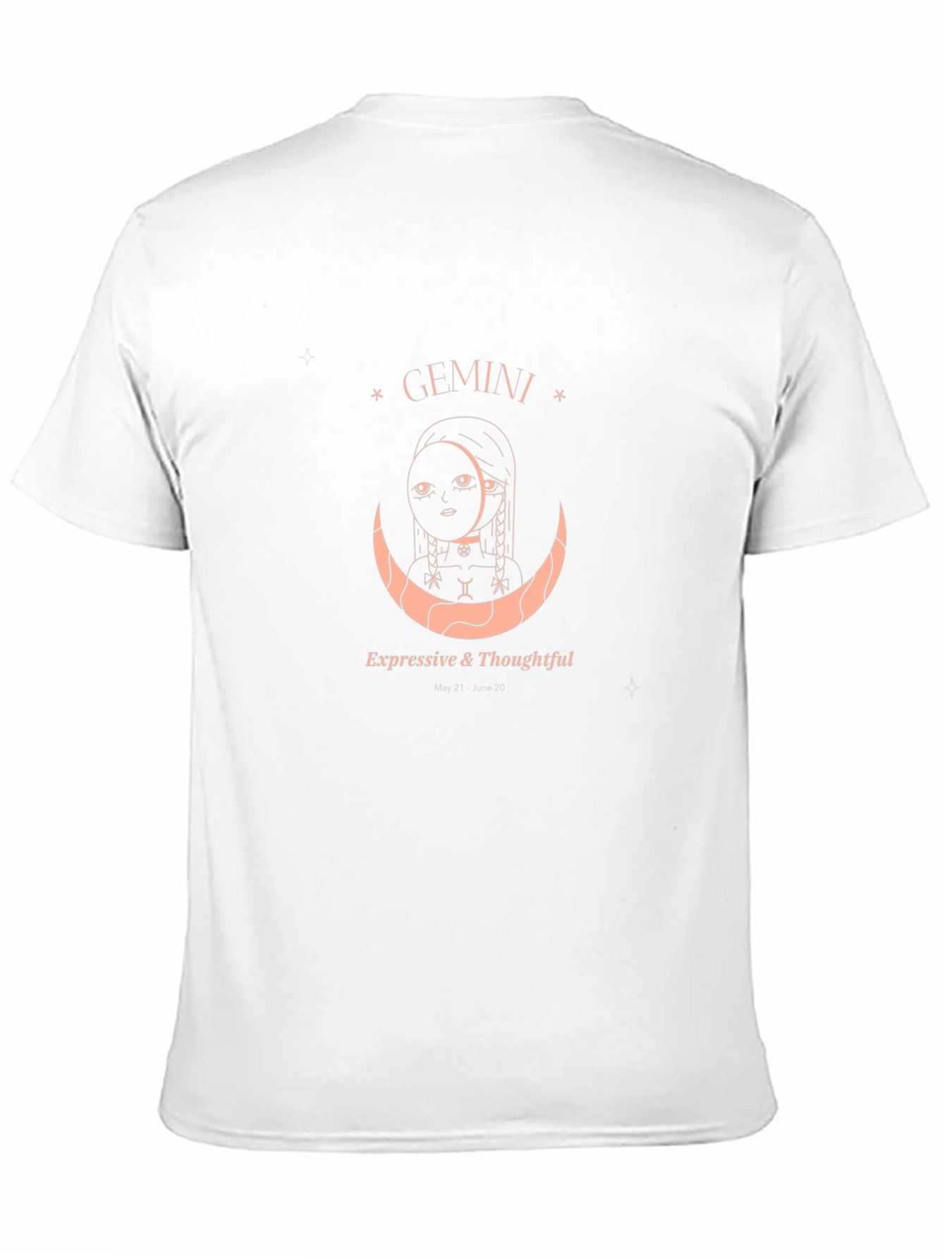 Gemini Zodiac T-Shirt - Expressive & Thoughtful
