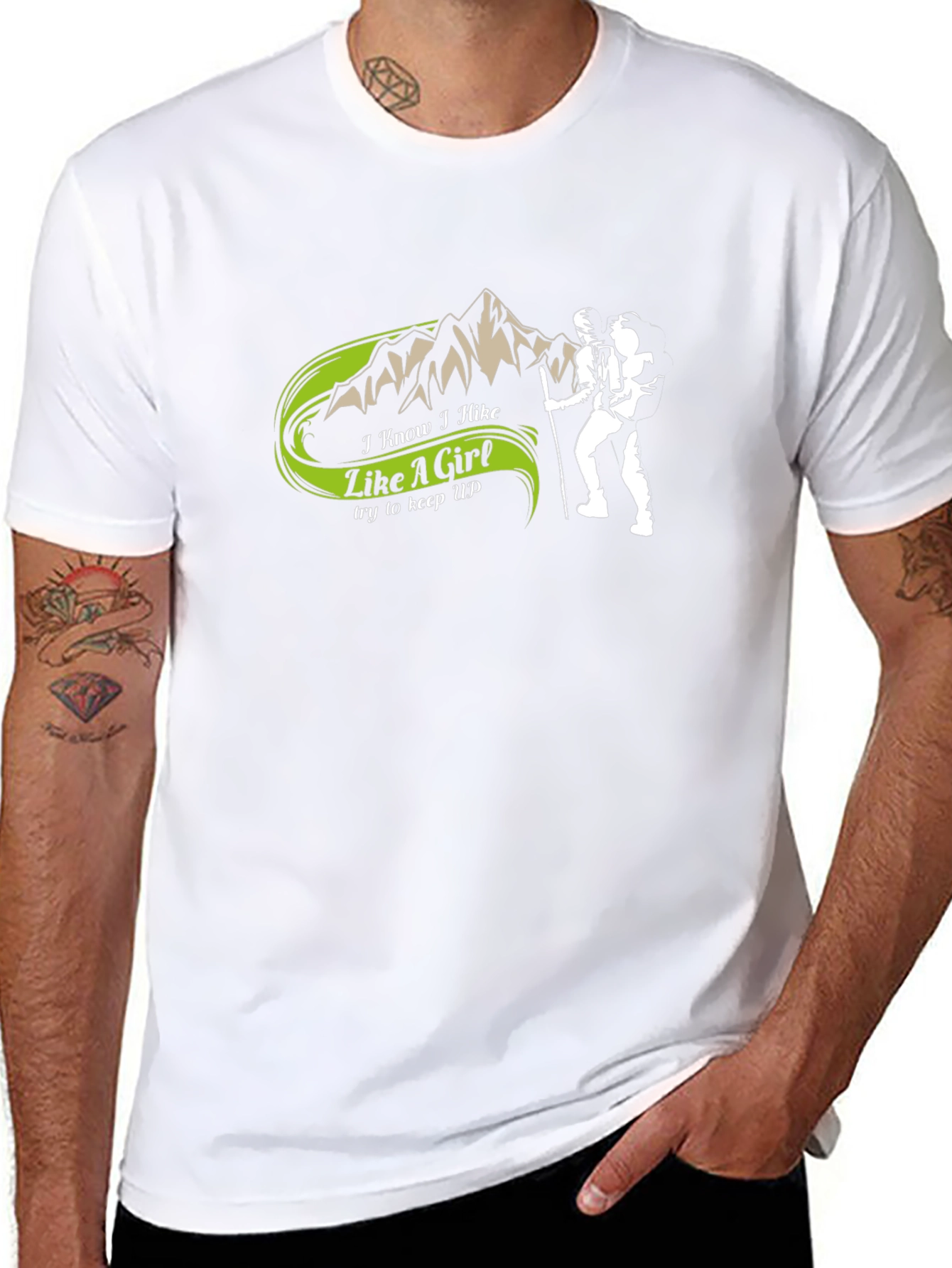 Funny Hiking T-Shirt - I Hike Like A Girl