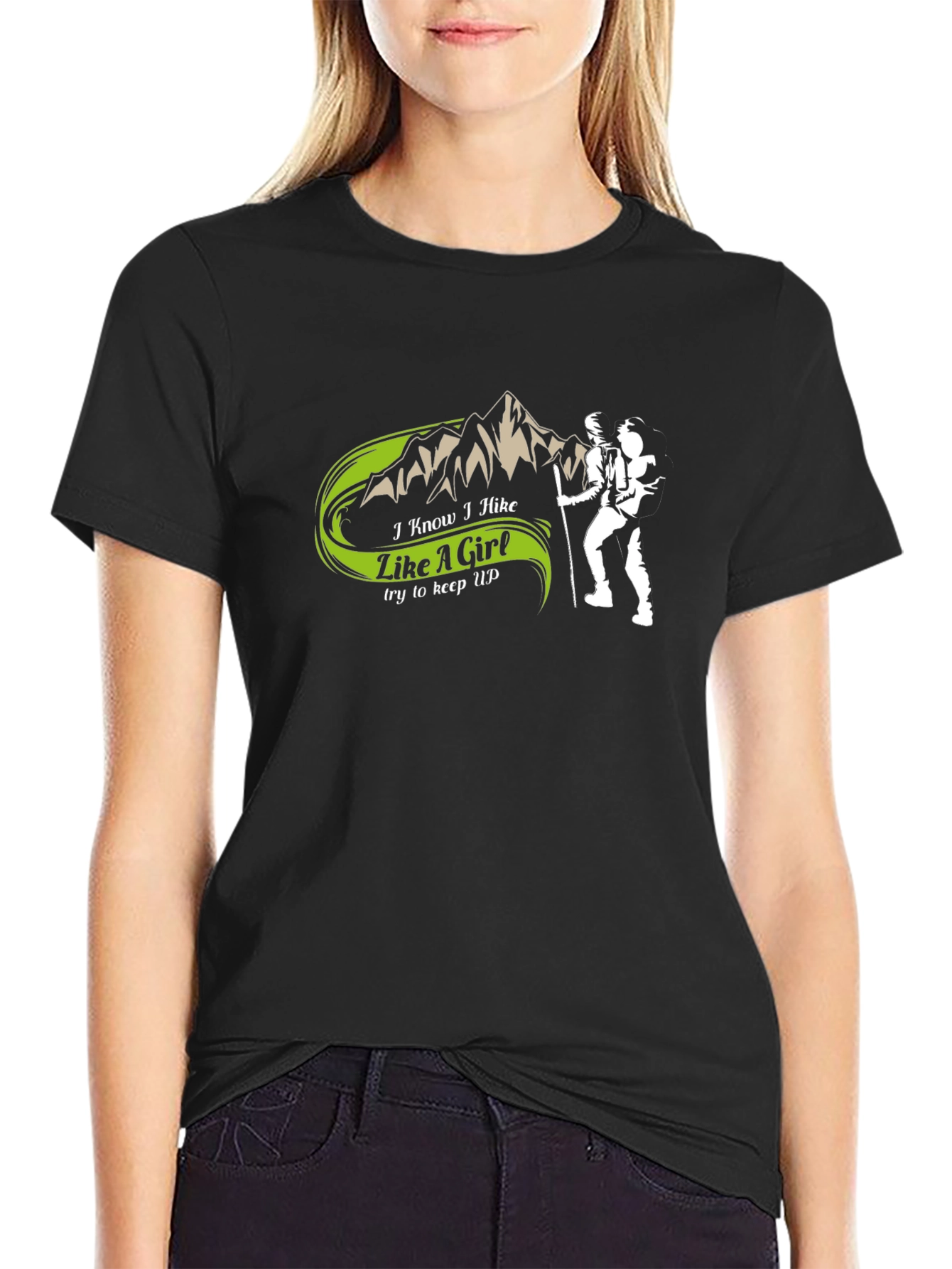 Funny Hiking T-Shirt - I Hike Like A Girl