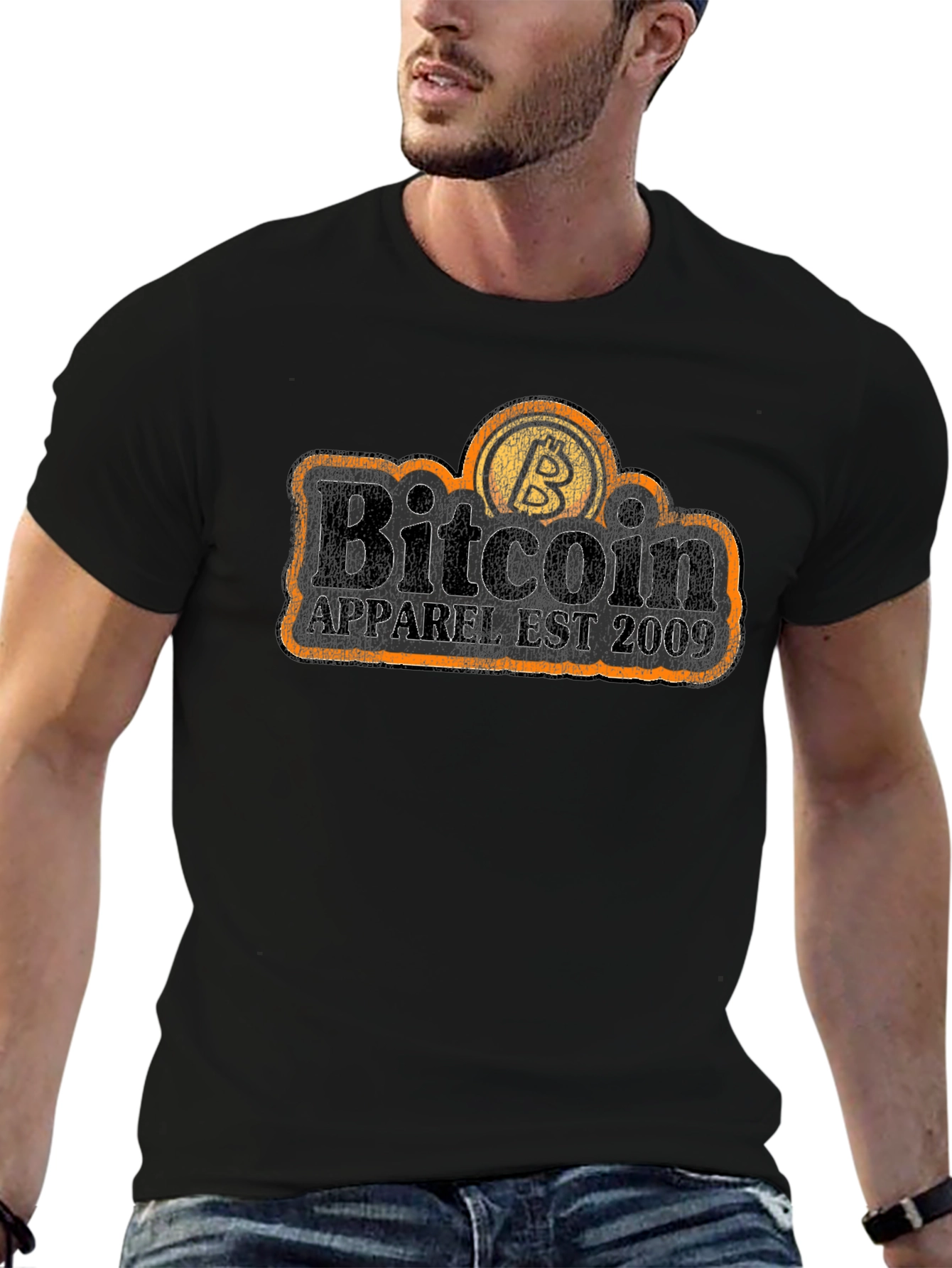 Bitcoin Apparel Est. 2009 Black T-Shirt