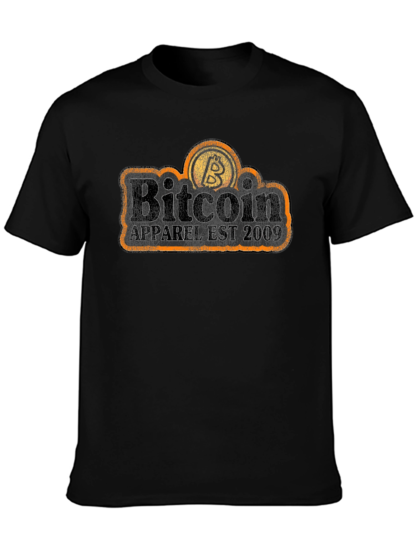Bitcoin Apparel Est. 2009 Black T-Shirt