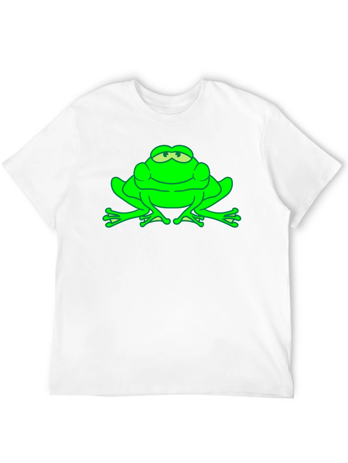 Green Frog Graphic Tee - Funny Animal T-Shirt