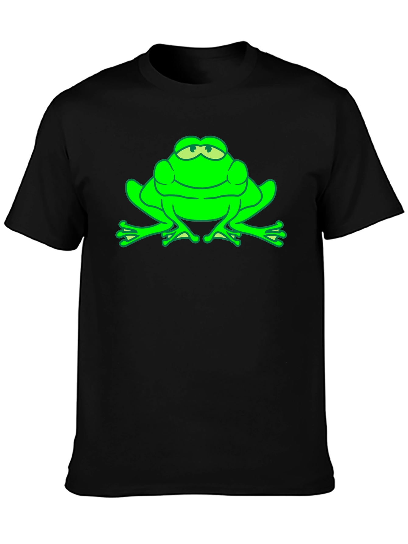 Green Frog Graphic Tee - Funny Animal T-Shirt