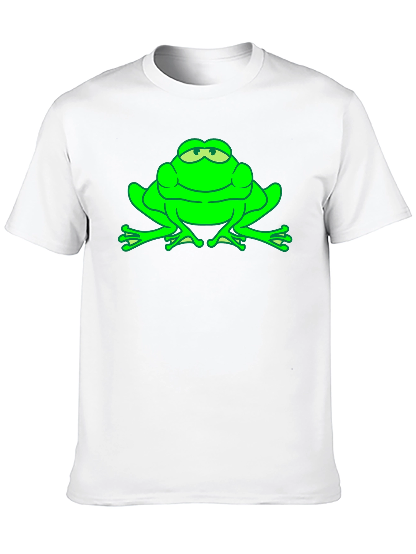 Green Frog Graphic Tee - Funny Animal T-Shirt