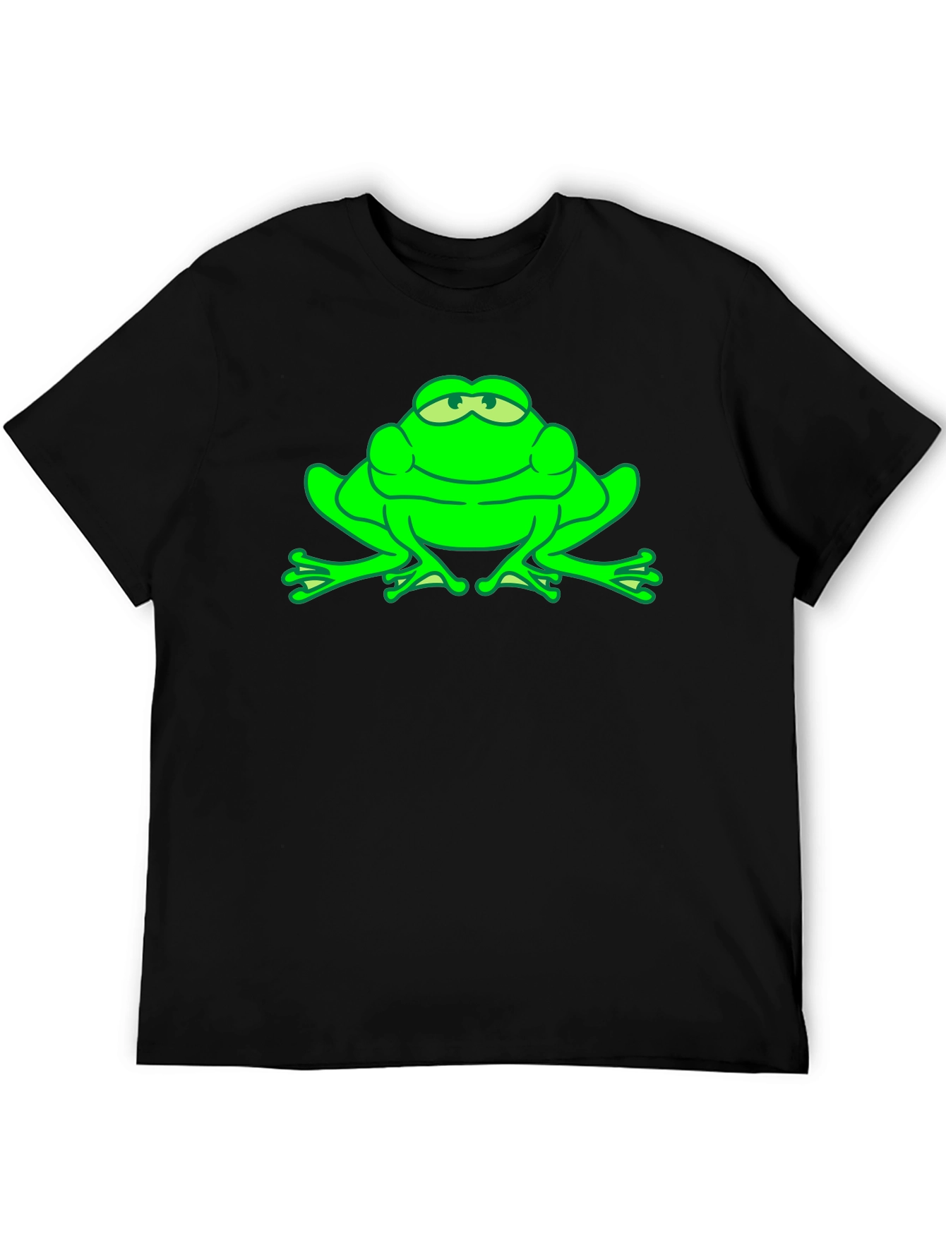 Green Frog Graphic Tee - Funny Animal T-Shirt