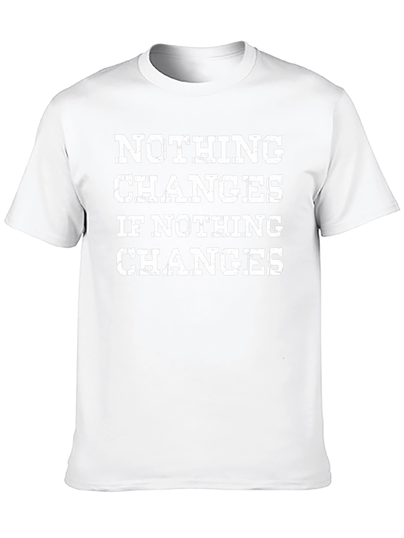Nothing Changes Graphic Print Black T-Shirt