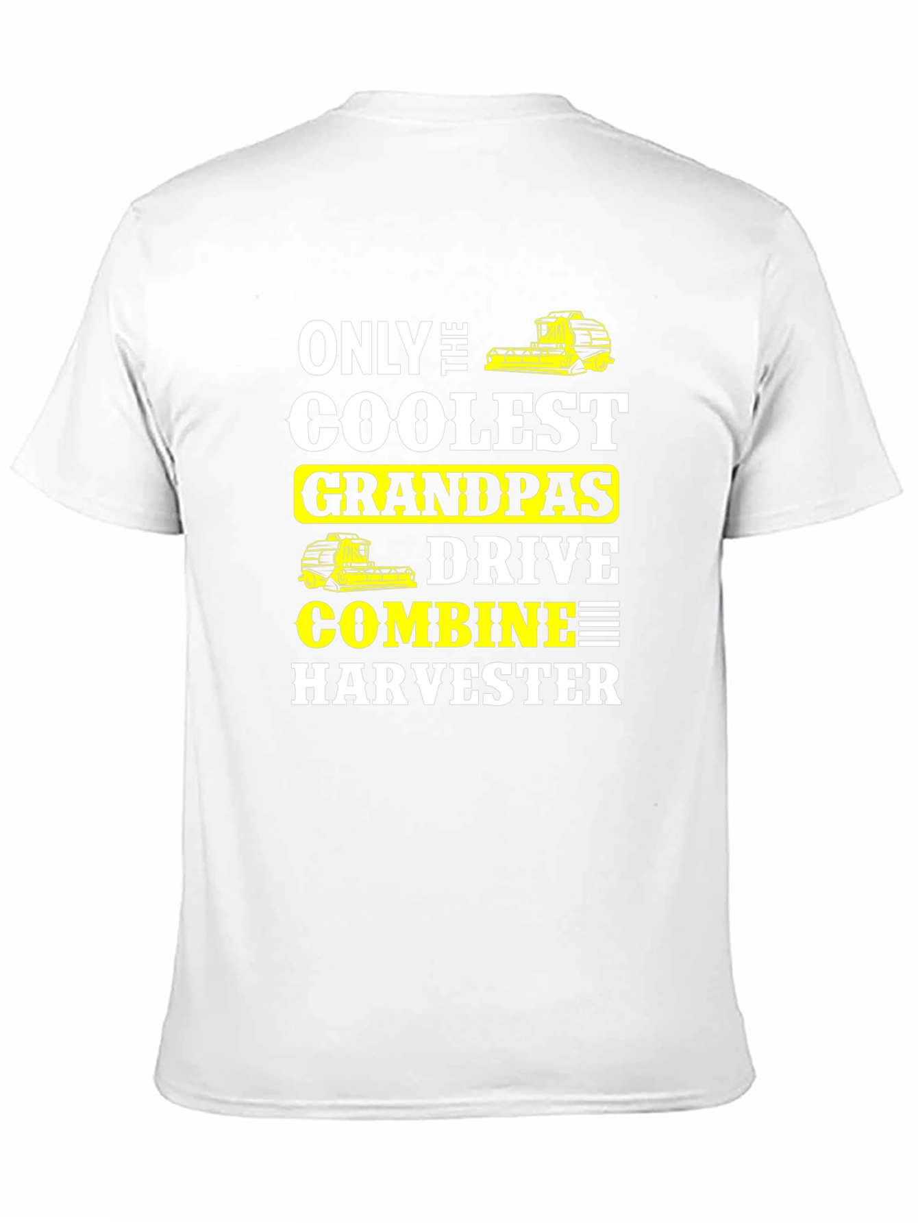 Coolest Grandpas Drive Combine Harvester T-Shirt