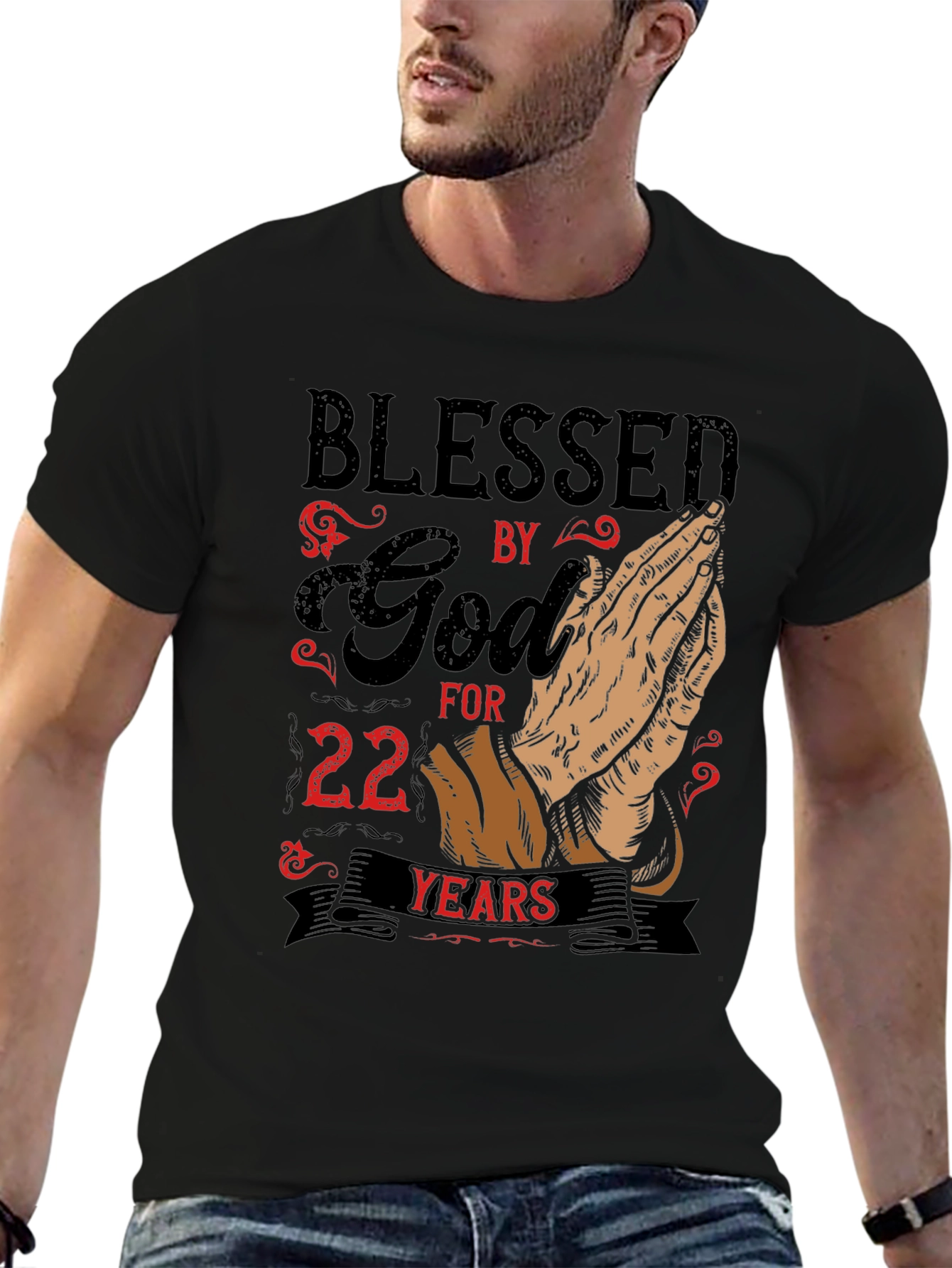Blessed by God 22 Years T-Shirt
