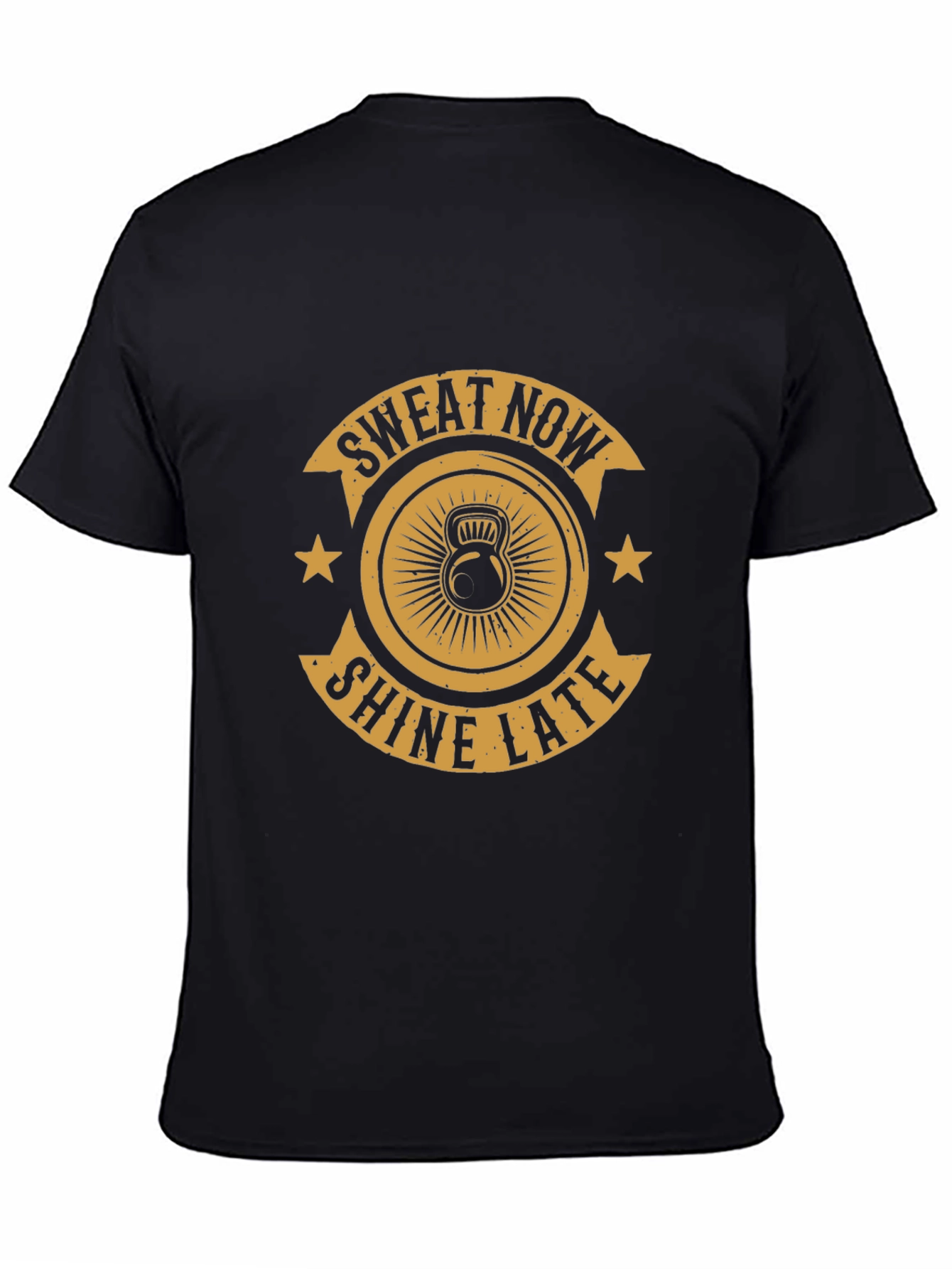 Sweat Now Shine Later Black Graphic Tee
