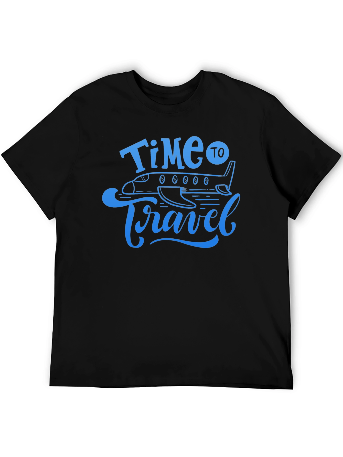 Time to Travel T-Shirt - Airplane Graphic Tee