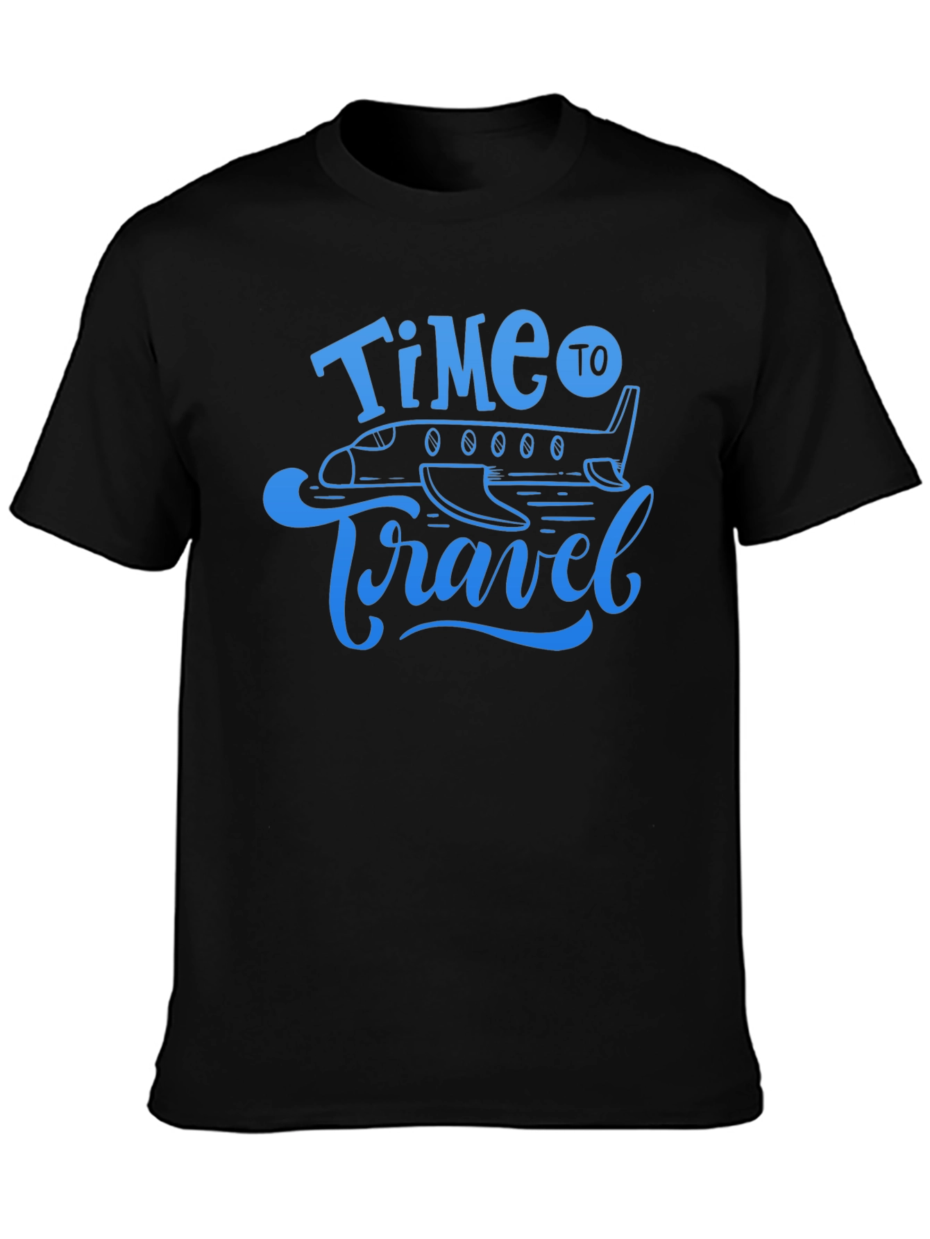 Time to Travel T-Shirt - Airplane Graphic Tee