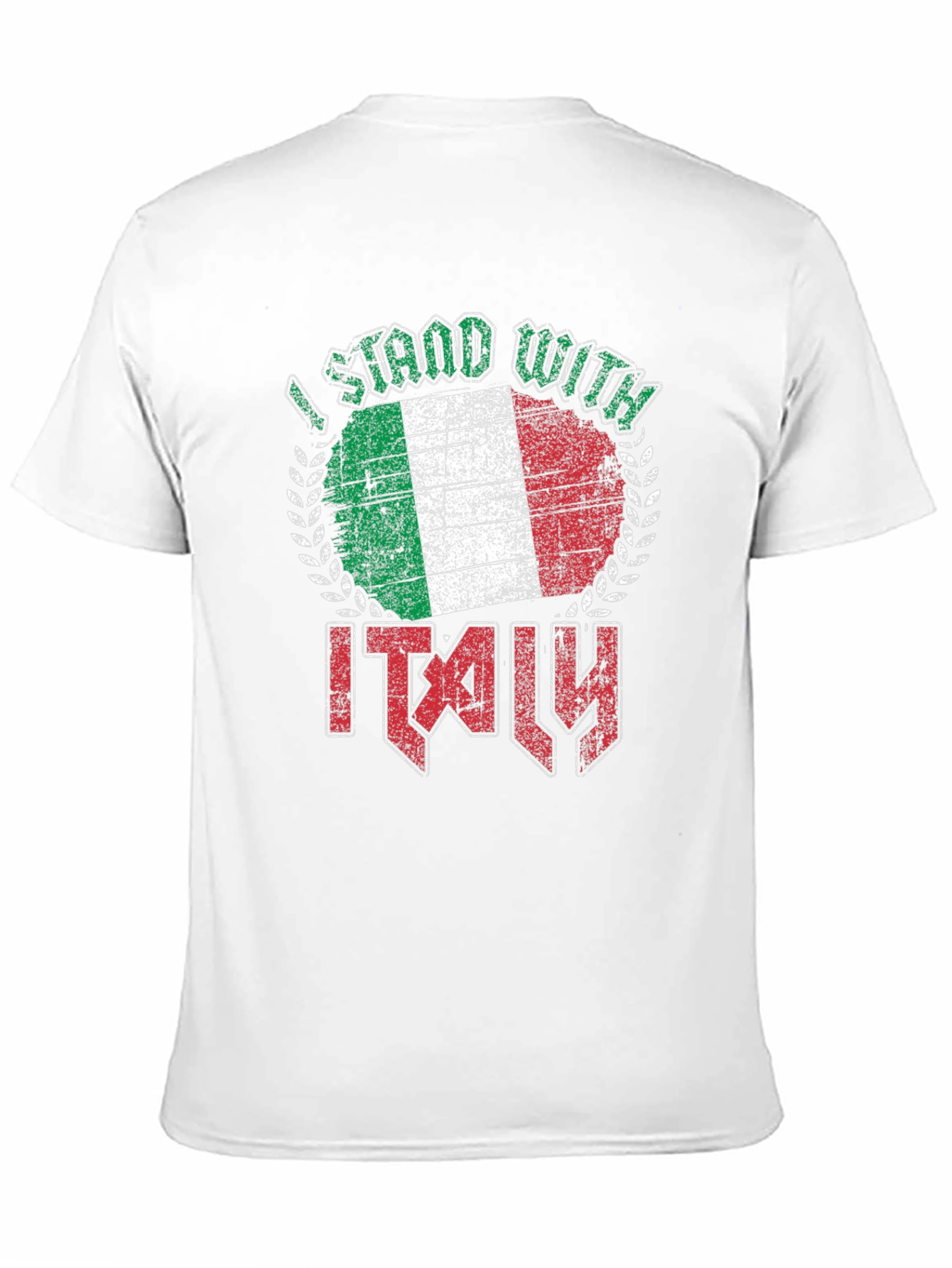 I Stand With Italy Flag Graphic T-Shirt