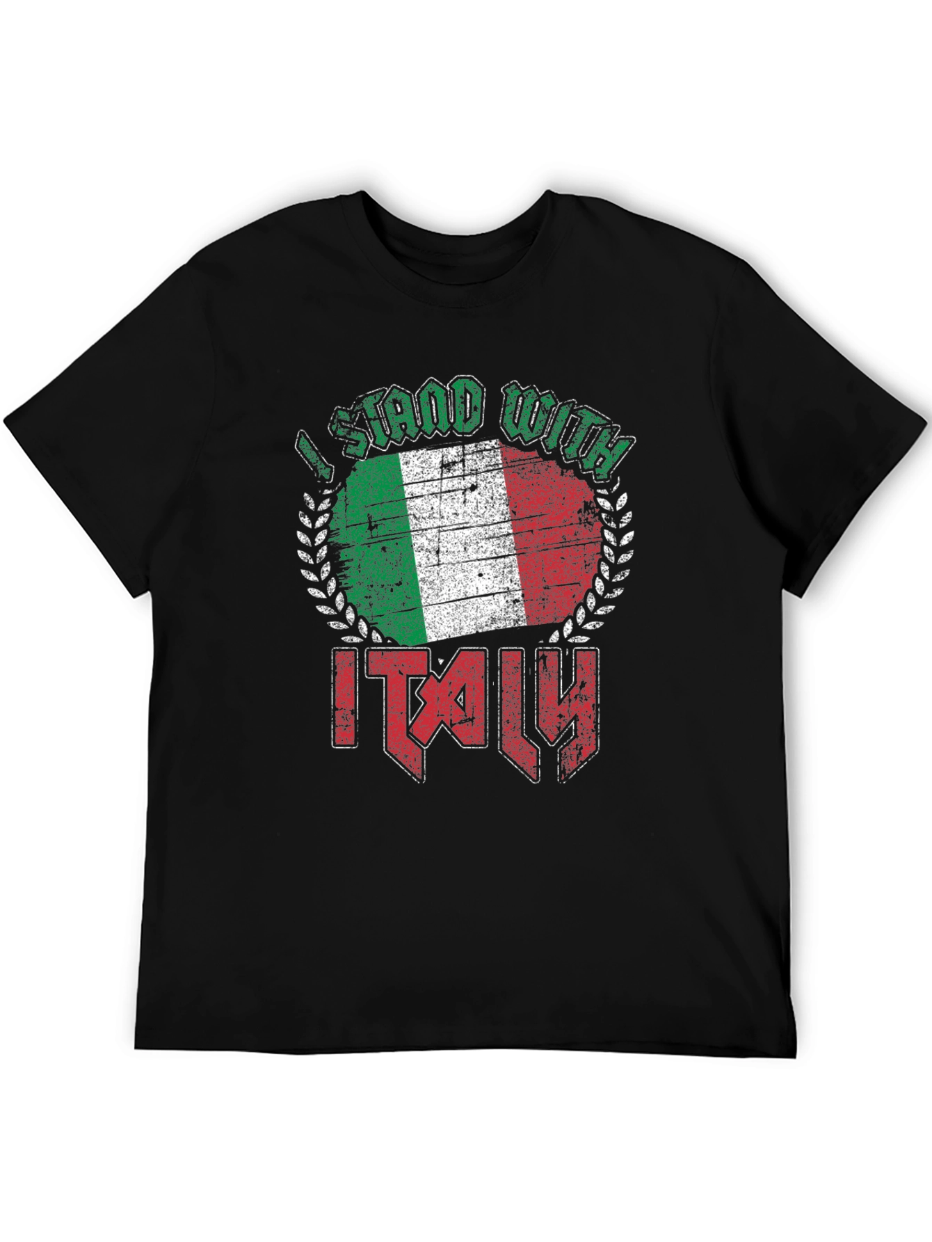 I Stand With Italy Flag Graphic T-Shirt