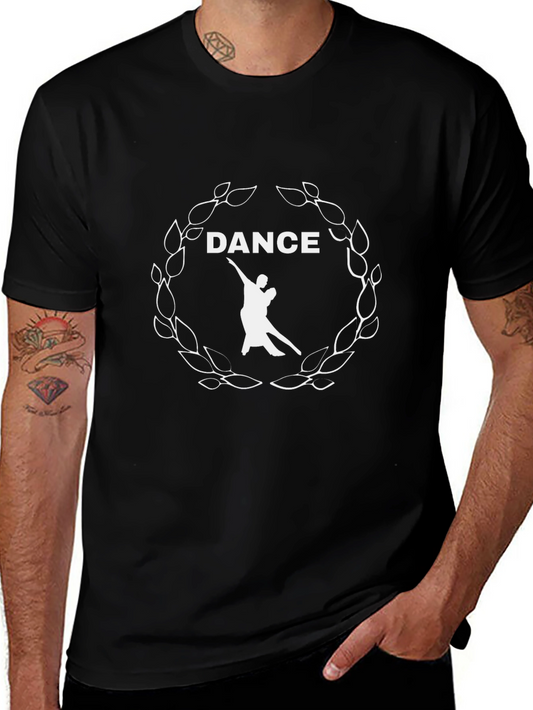 Dance Graphic Tee - Stylish Black T-Shirt
