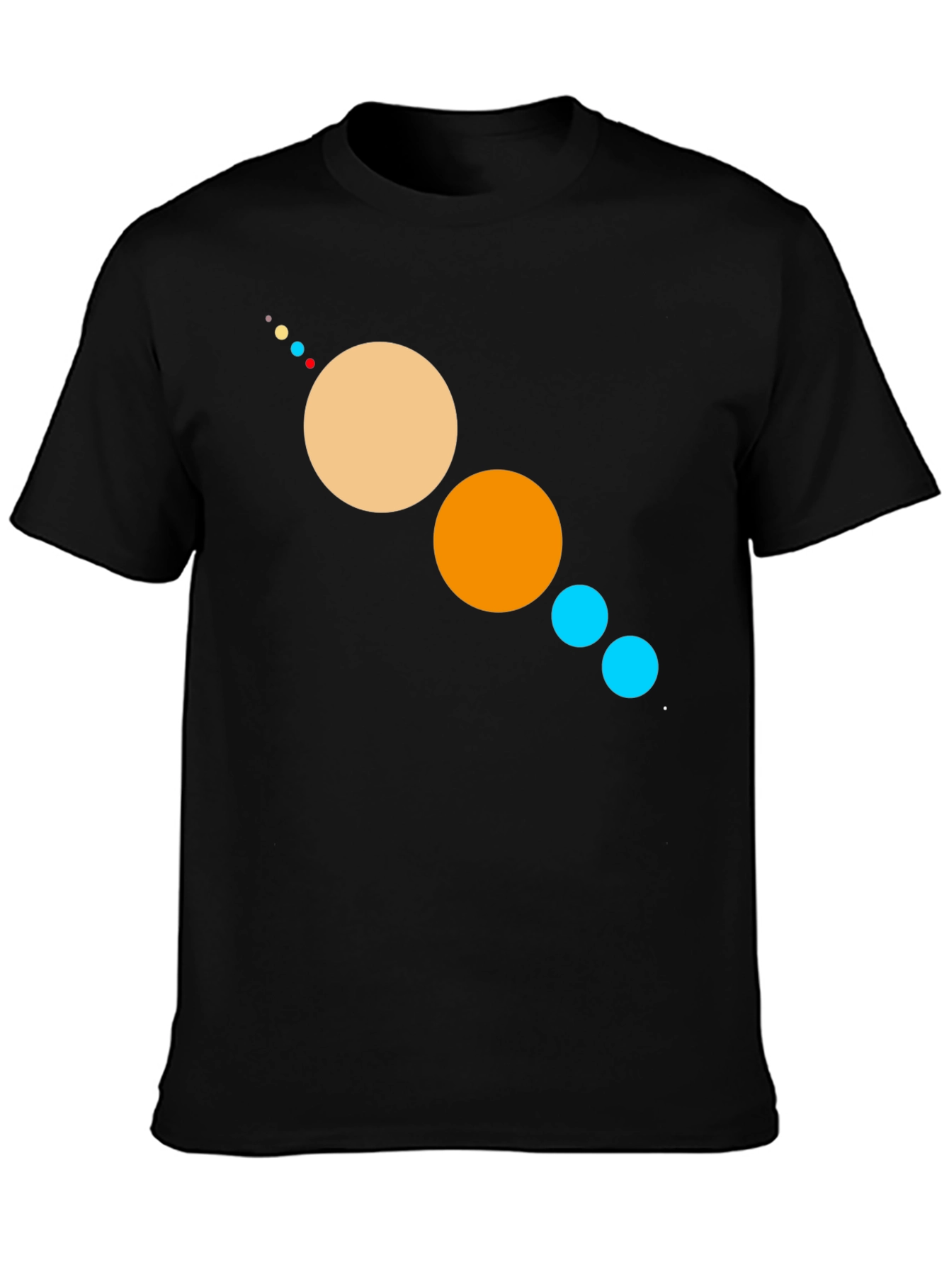 Planetary System Graphic Black T-Shirt